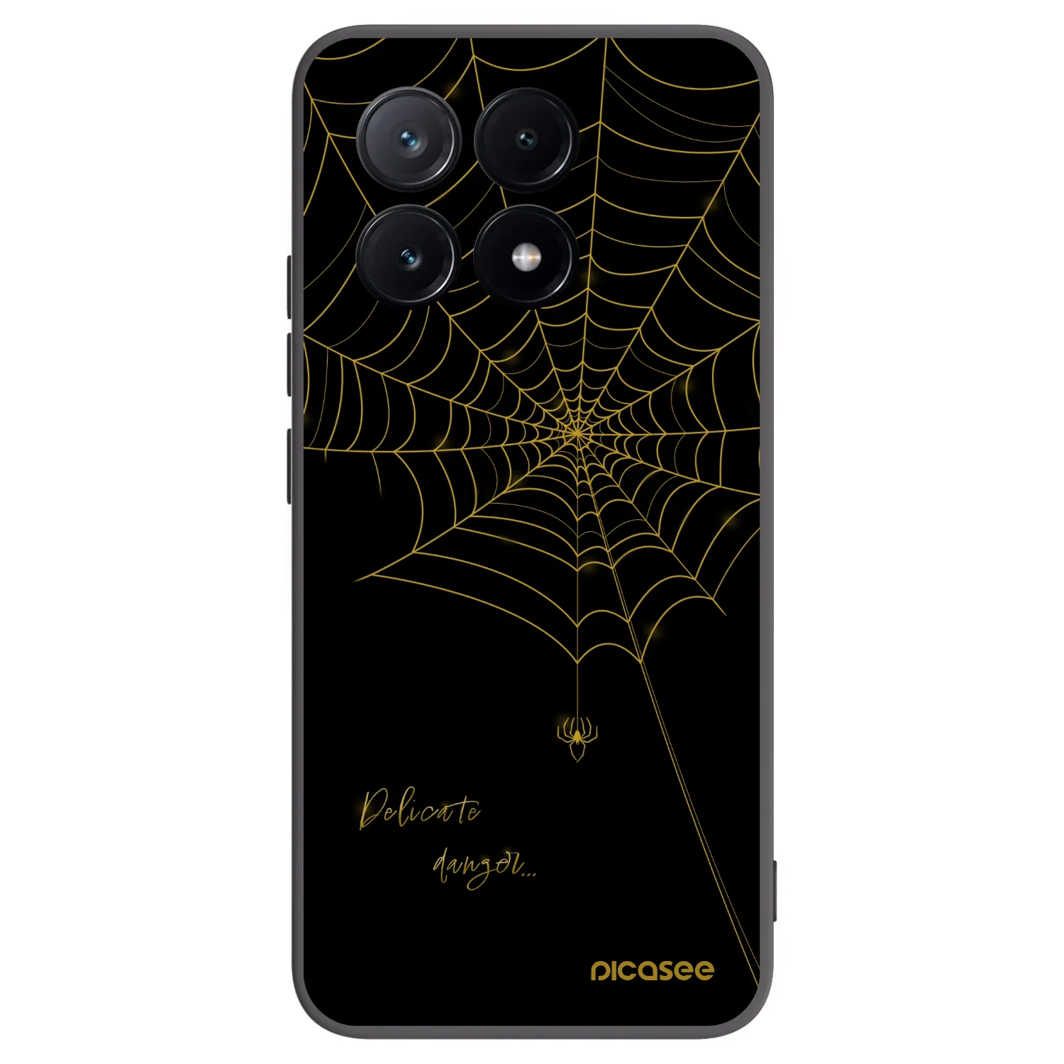 Picasee Xiaomi Poco X6 Pro Hülle - Schwarzes Silikon - Delicate danger