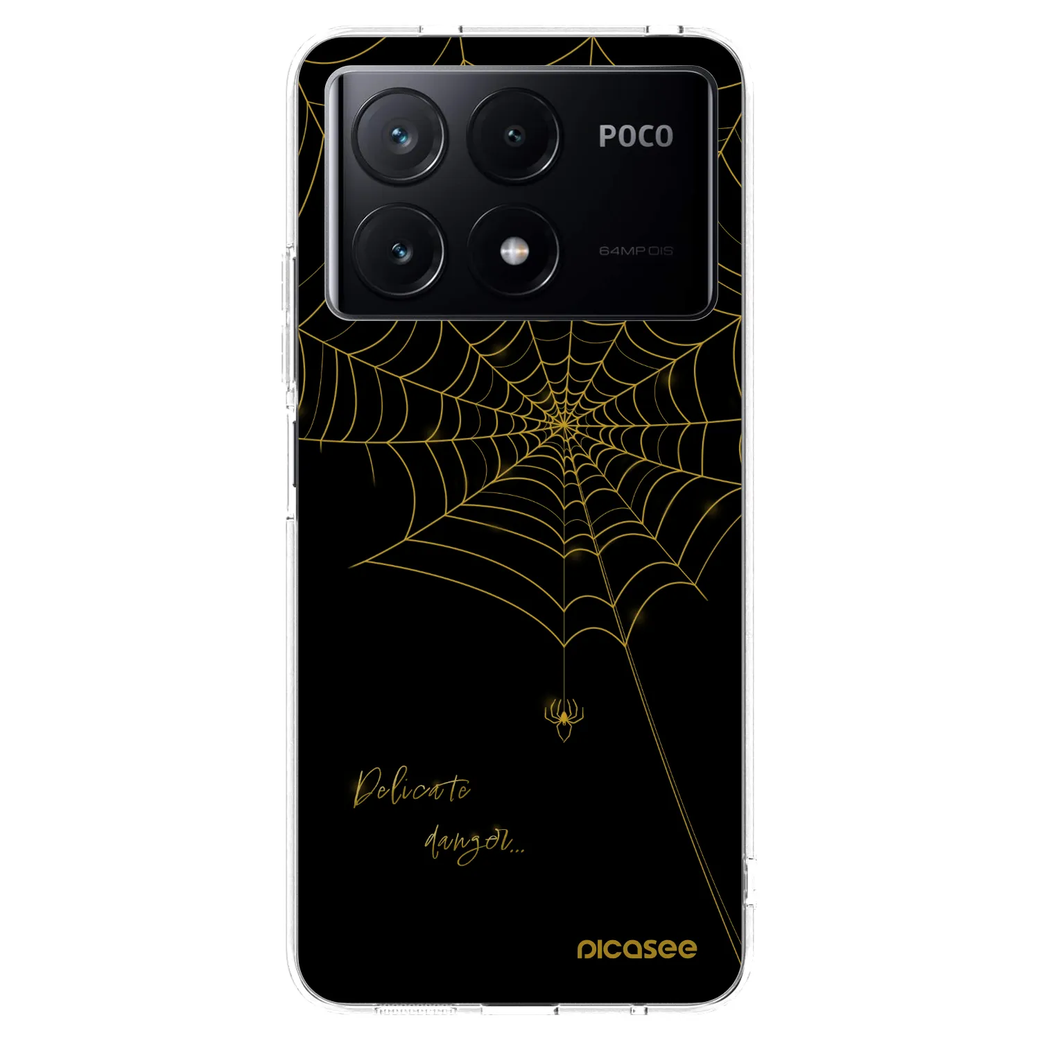 Picasee Xiaomi Poco X6 Pro Hülle - Transparentes Silikon - Delicate danger