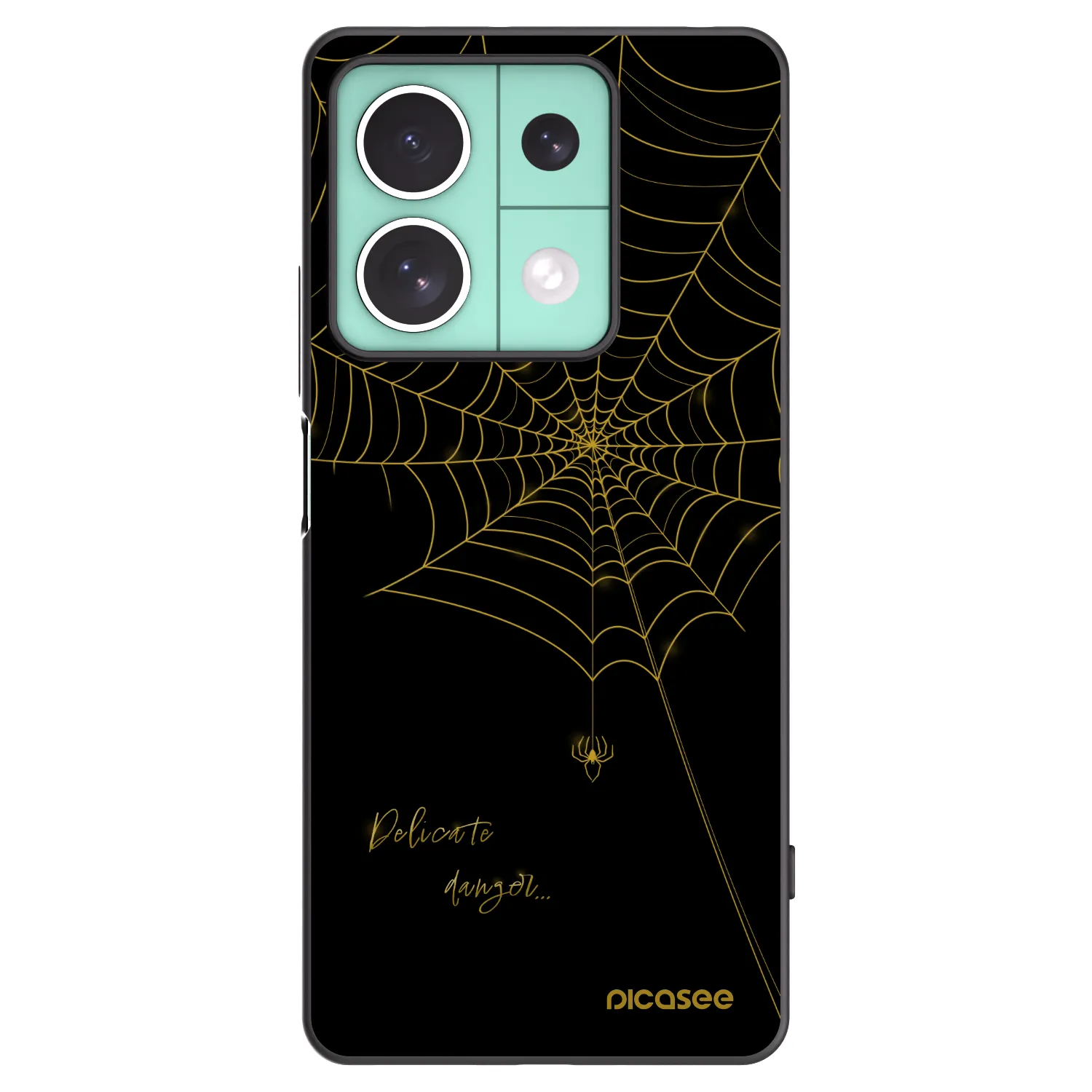 Picasee Xiaomi Redmi Note 13 5G Hülle - Schwarzes Silikon - Delicate danger