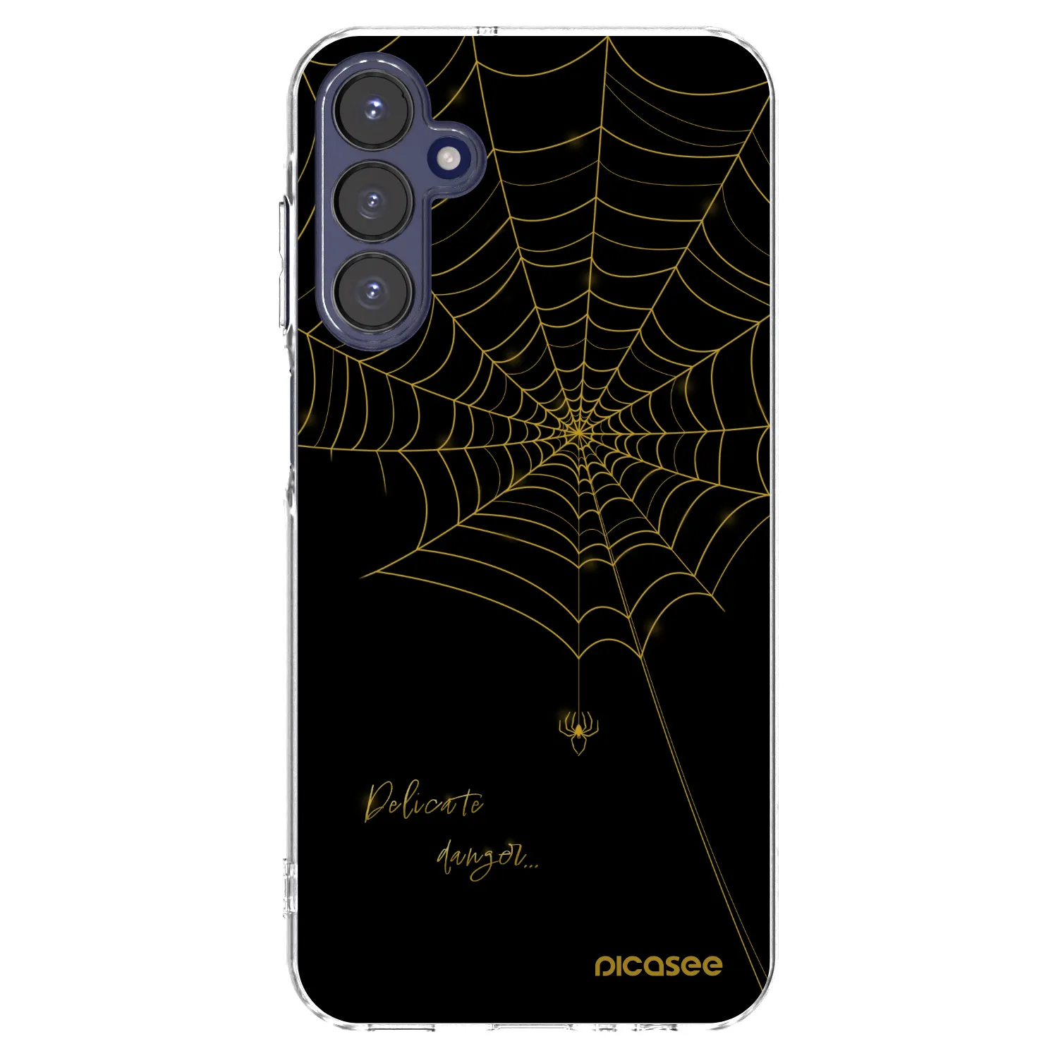 Picasee Samsung Galaxy A15 A155F 4G Hülle - Transparentes Silikon - Delicate danger