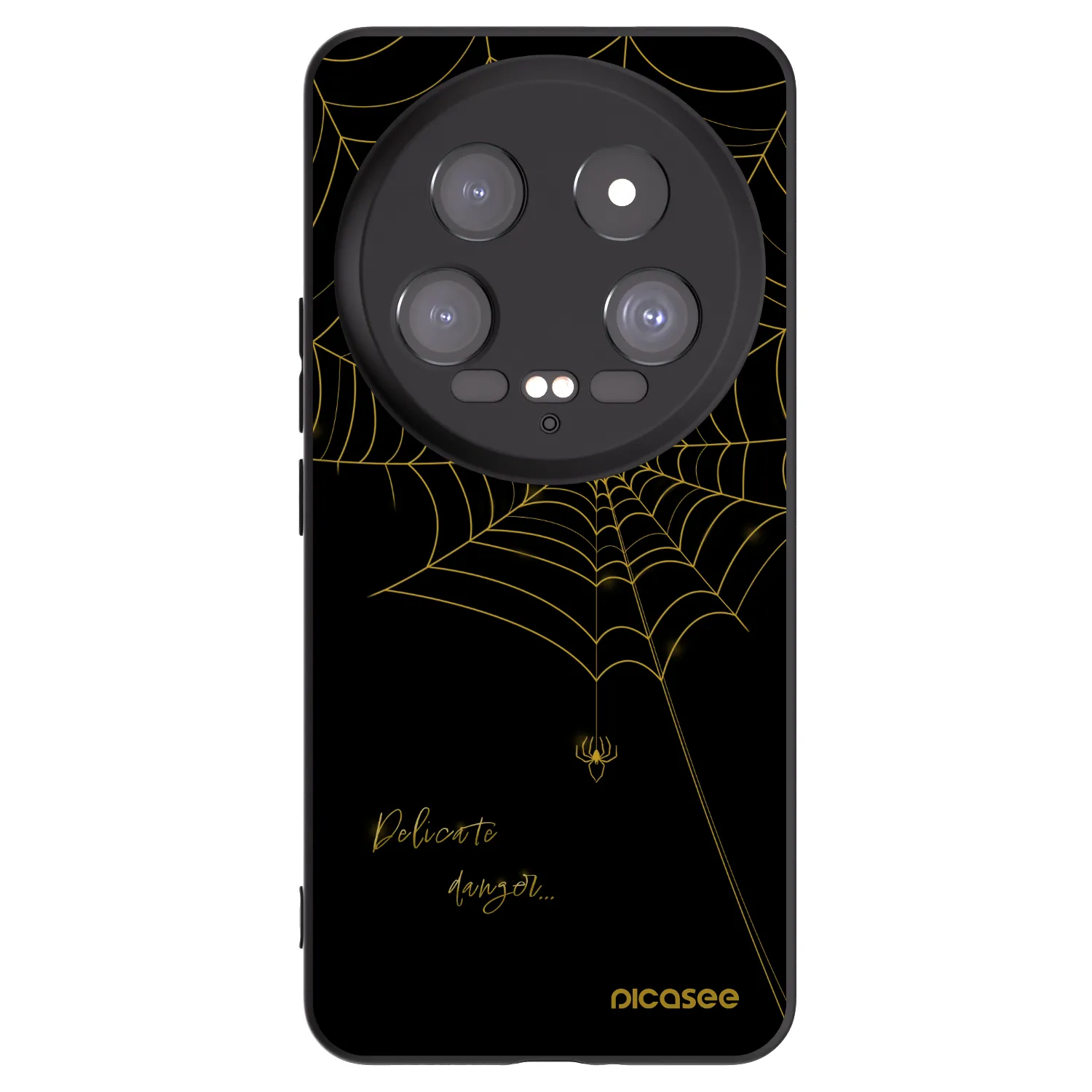 Picasee Xiaomi 14 Ultra Hülle - Schwarzes Silikon - Delicate danger