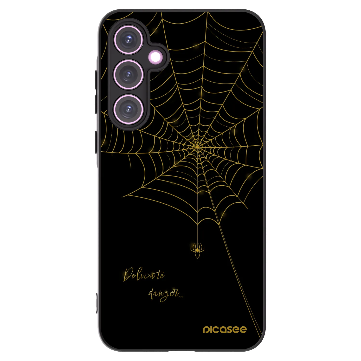 Picasee Samsung Galaxy A35 5G A356B Hülle - Schwarzes Silikon - Delicate danger