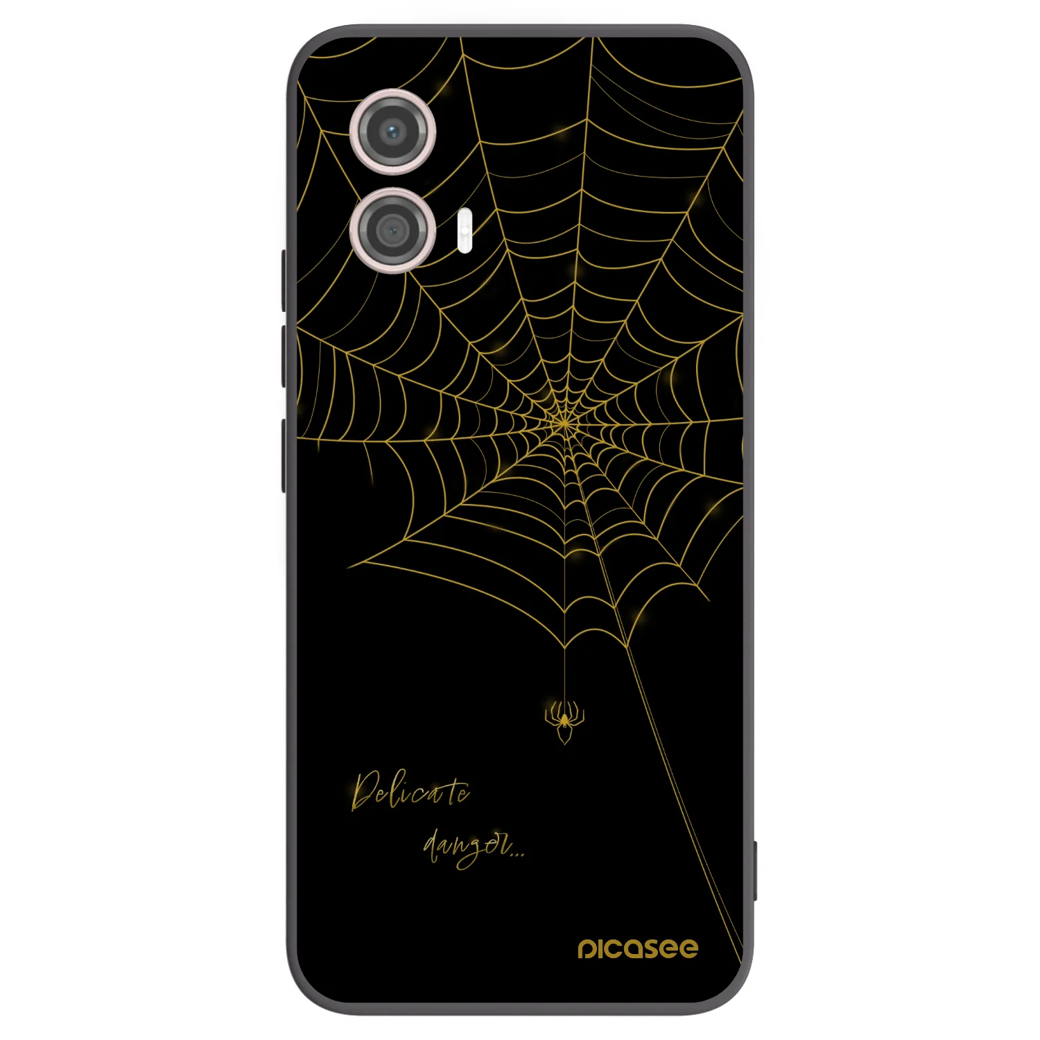 Picasee Motorola Moto G53 5G Hülle - Schwarzes Silikon - Delicate danger
