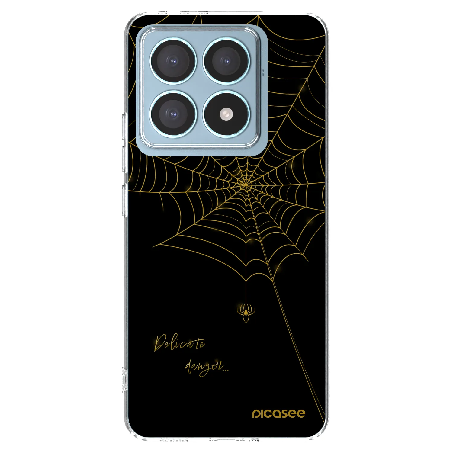Picasee Xiaomi 14T Pro Hülle - Transparentes Silikon - Delicate danger