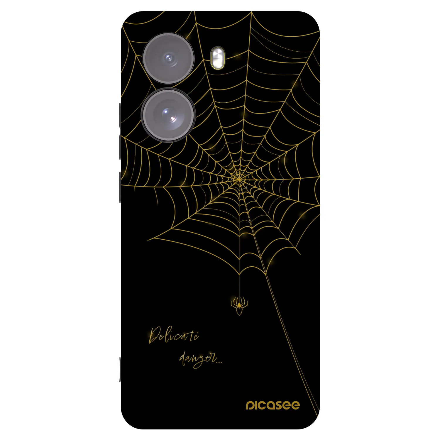 Picasee Xiaomi Poco X7 Hülle - Schwarzes Silikon - Delicate danger