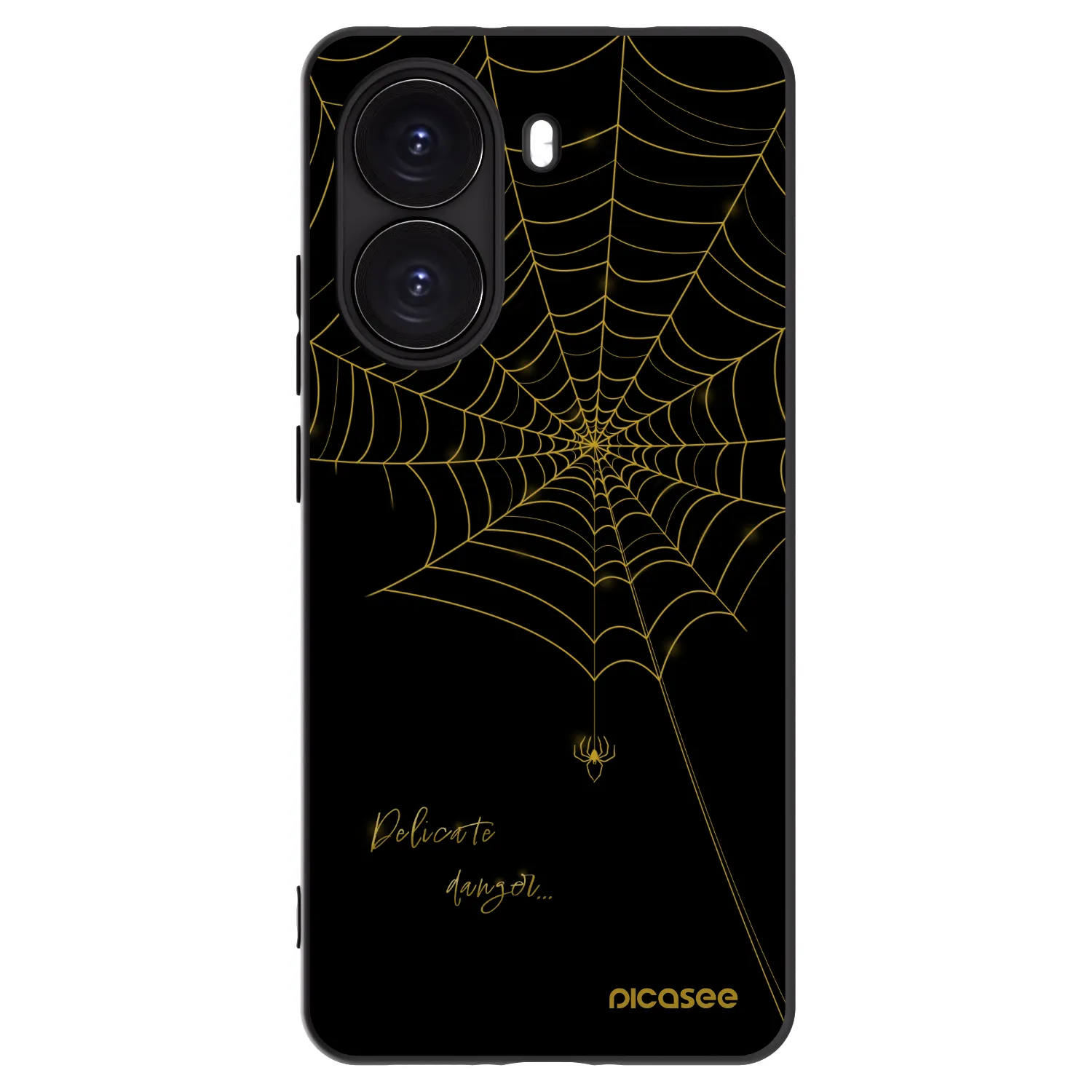Picasee Xiaomi Poco X7 Pro 5G Hülle - Schwarzes Silikon - Delicate danger