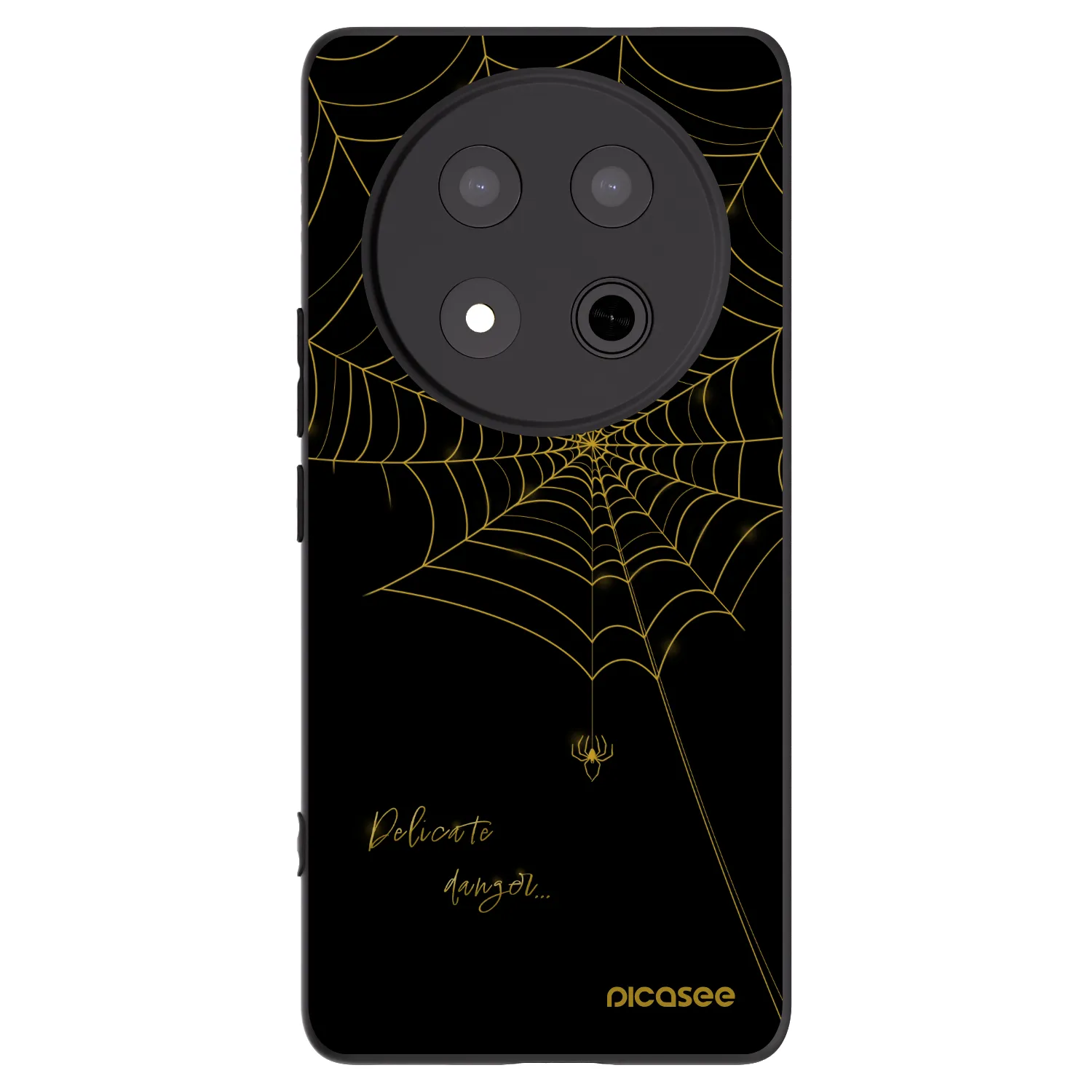 Picasee Honor Magic7 Lite 5G Hülle - Schwarzes Silikon - Delicate danger