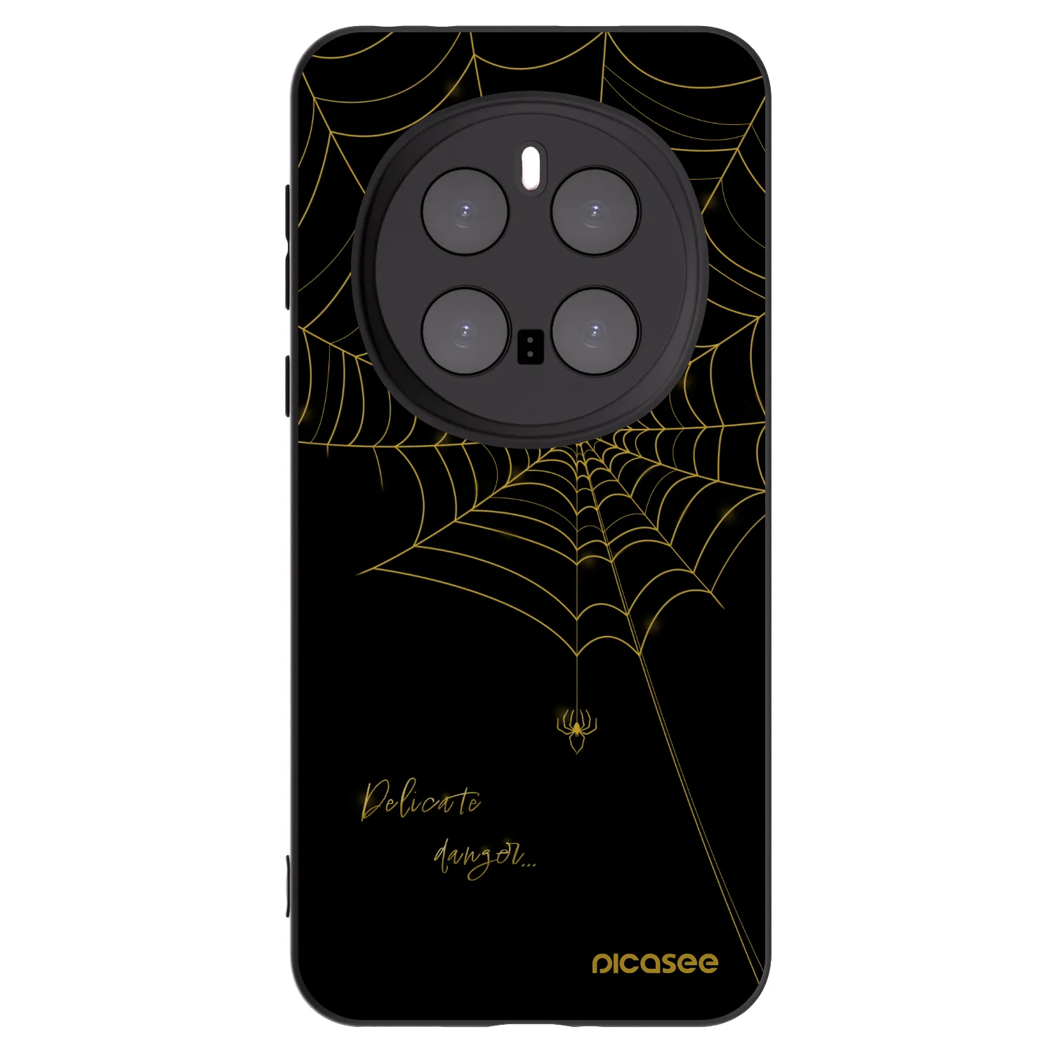 Picasee Honor Magic7 Pro 5G Hülle - Schwarzes Silikon - Delicate danger