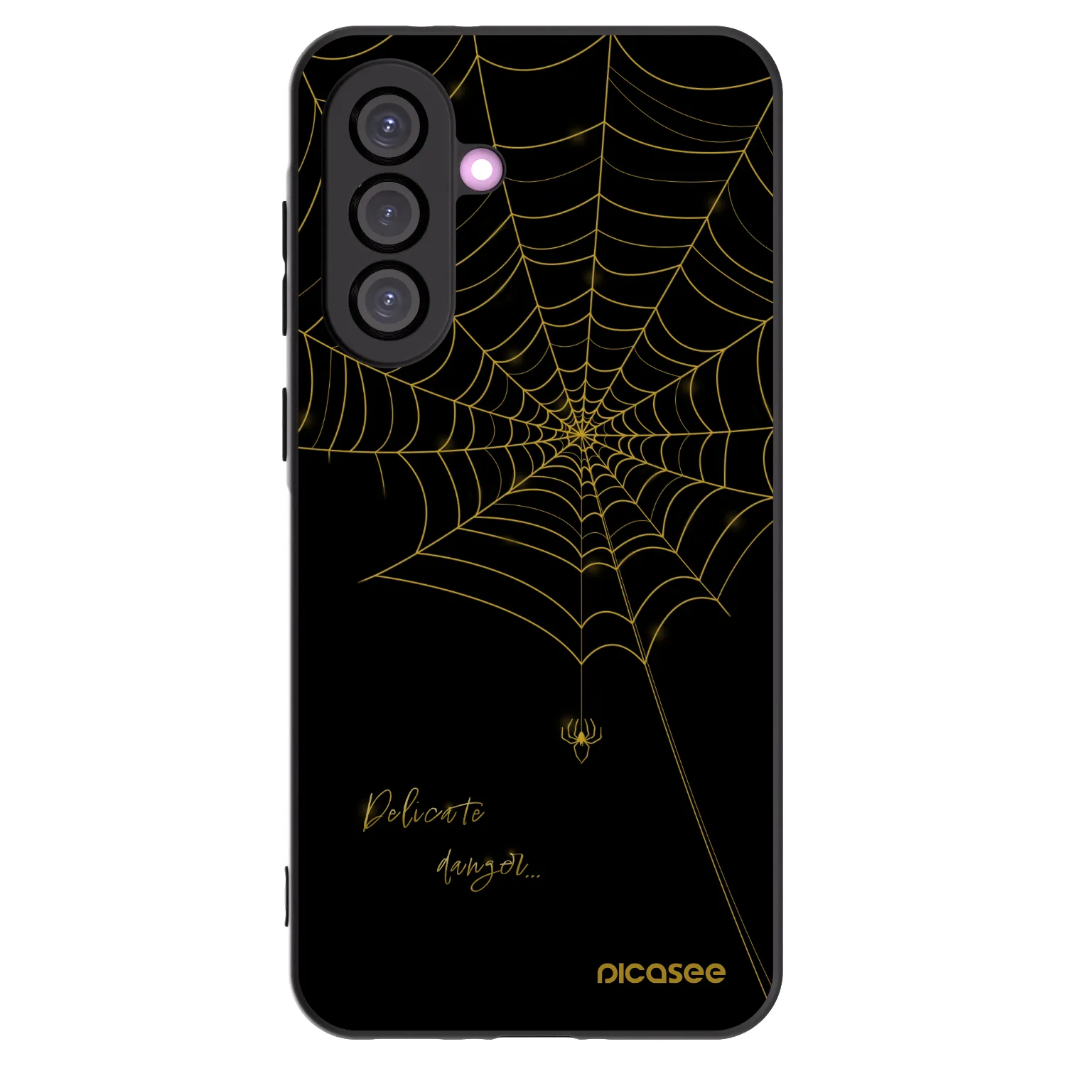 Picasee Samsung Galaxy A36 5G Hülle - Schwarzes Silikon - Delicate danger