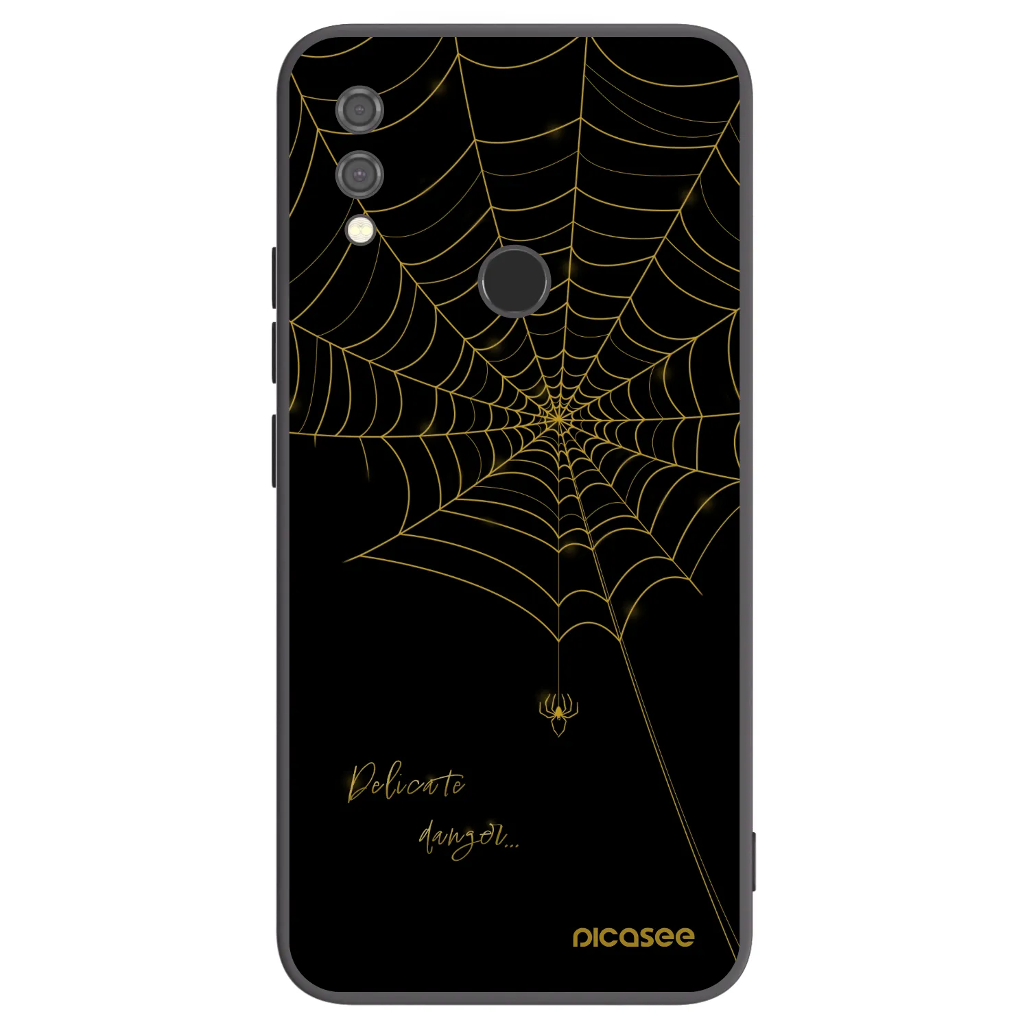 Picasee Xiaomi Redmi Note 7 Hülle - Schwarzes Silikon - Delicate danger