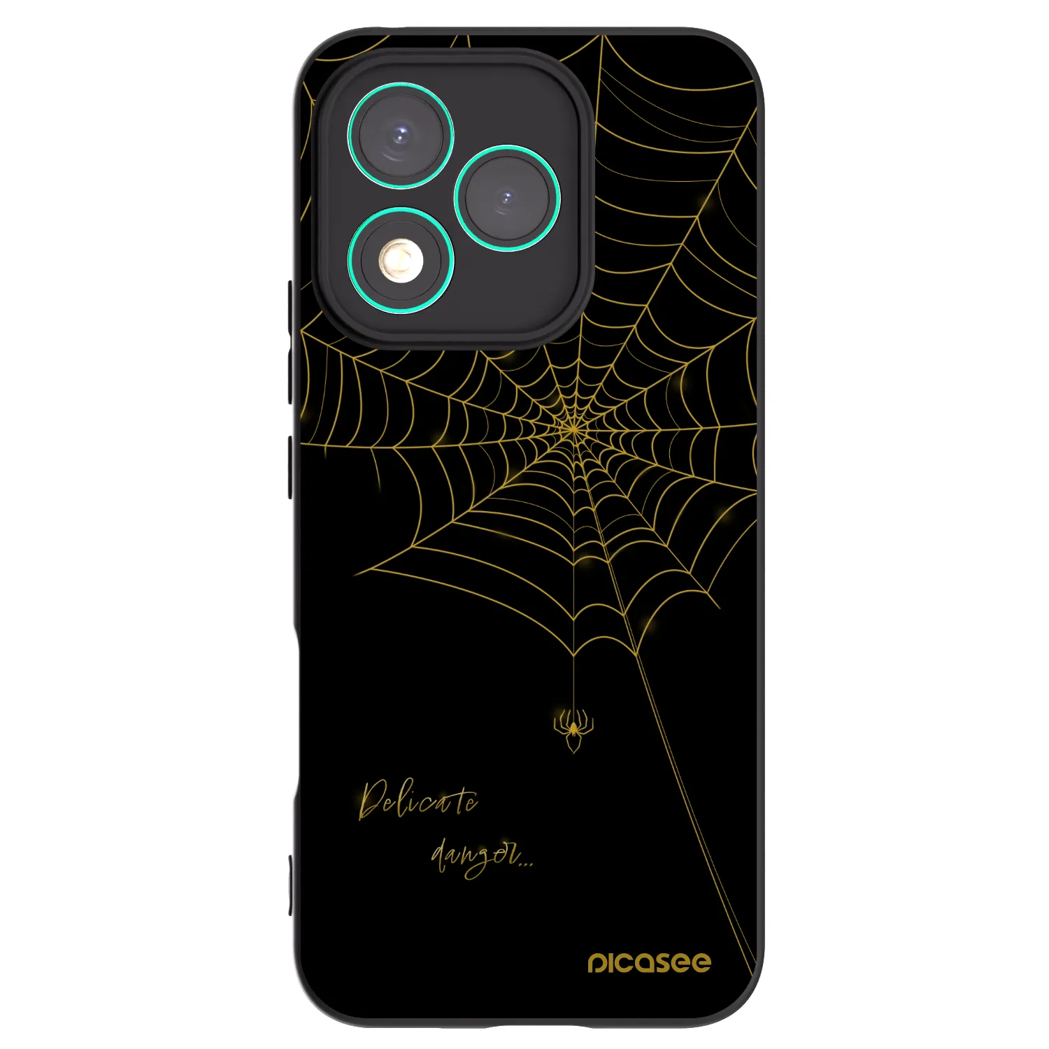 Picasee Honor 400 Lite 5G Hülle - Schwarzes Silikon - Delicate danger