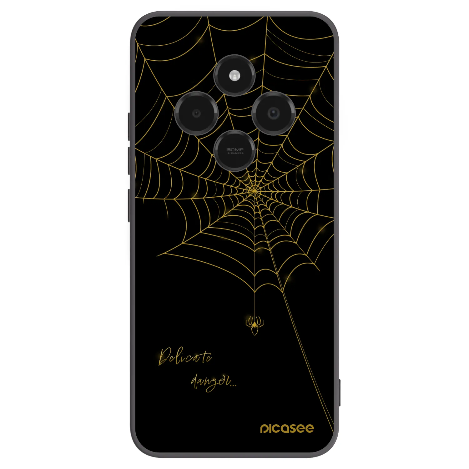 Picasee Xiaomi Poco C75 Hülle - Schwarzes Silikon - Delicate danger