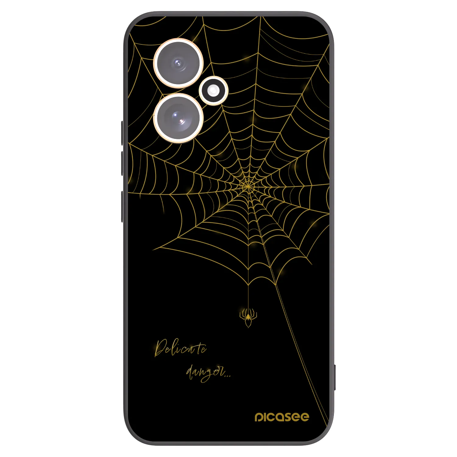 Picasee Honor 400 5G Hülle - Schwarzes Silikon - Delicate danger
