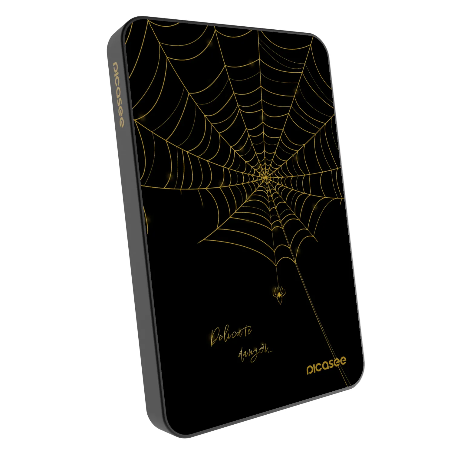 Picasee Powerbank mit MagSafe 5 000 mAh Grau - Delicate danger
