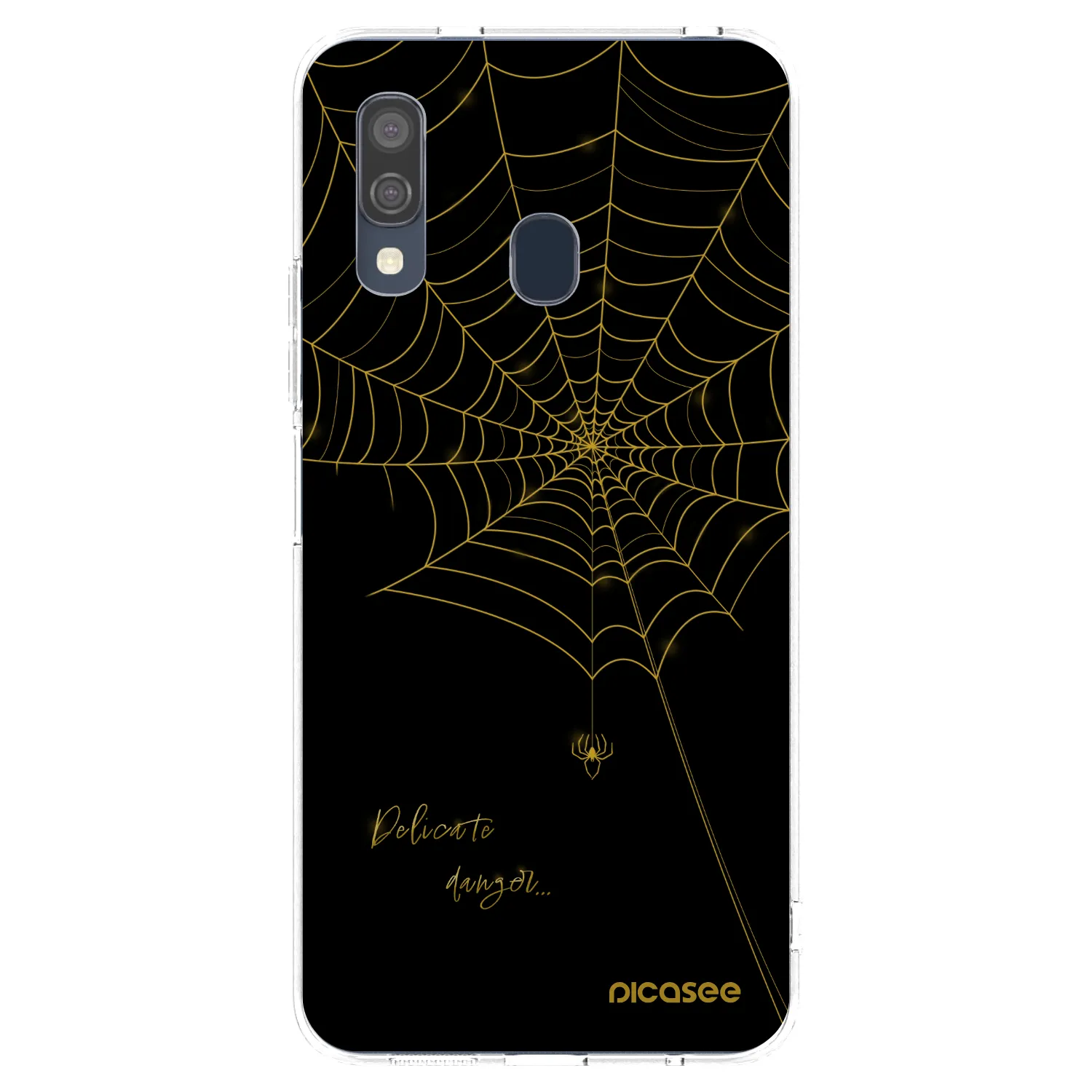 Picasee Samsung Galaxy A40 A405F Hülle - Transparentes Silikon - Delicate danger