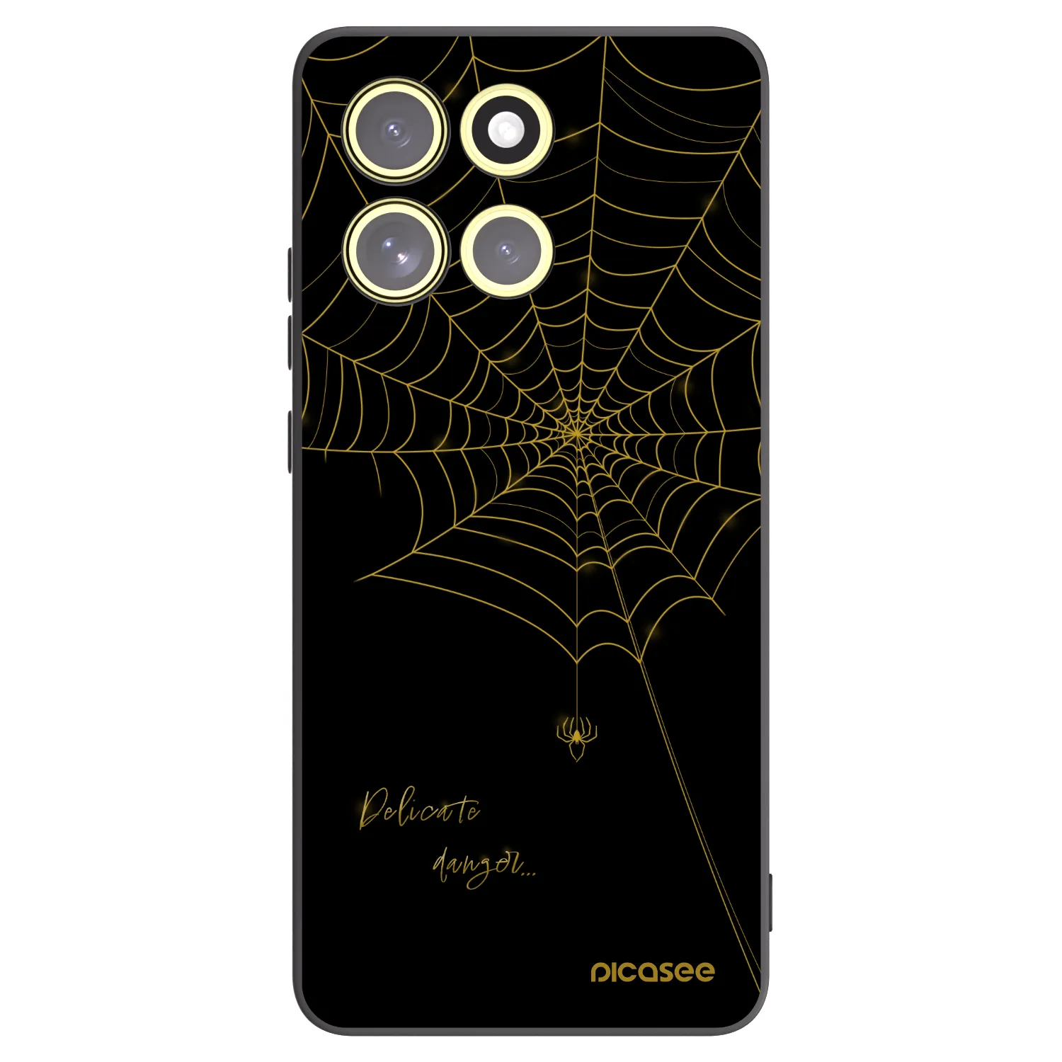 Picasee Motorola Moto G86 5G Hülle - Schwarzes Silikon - Delicate danger