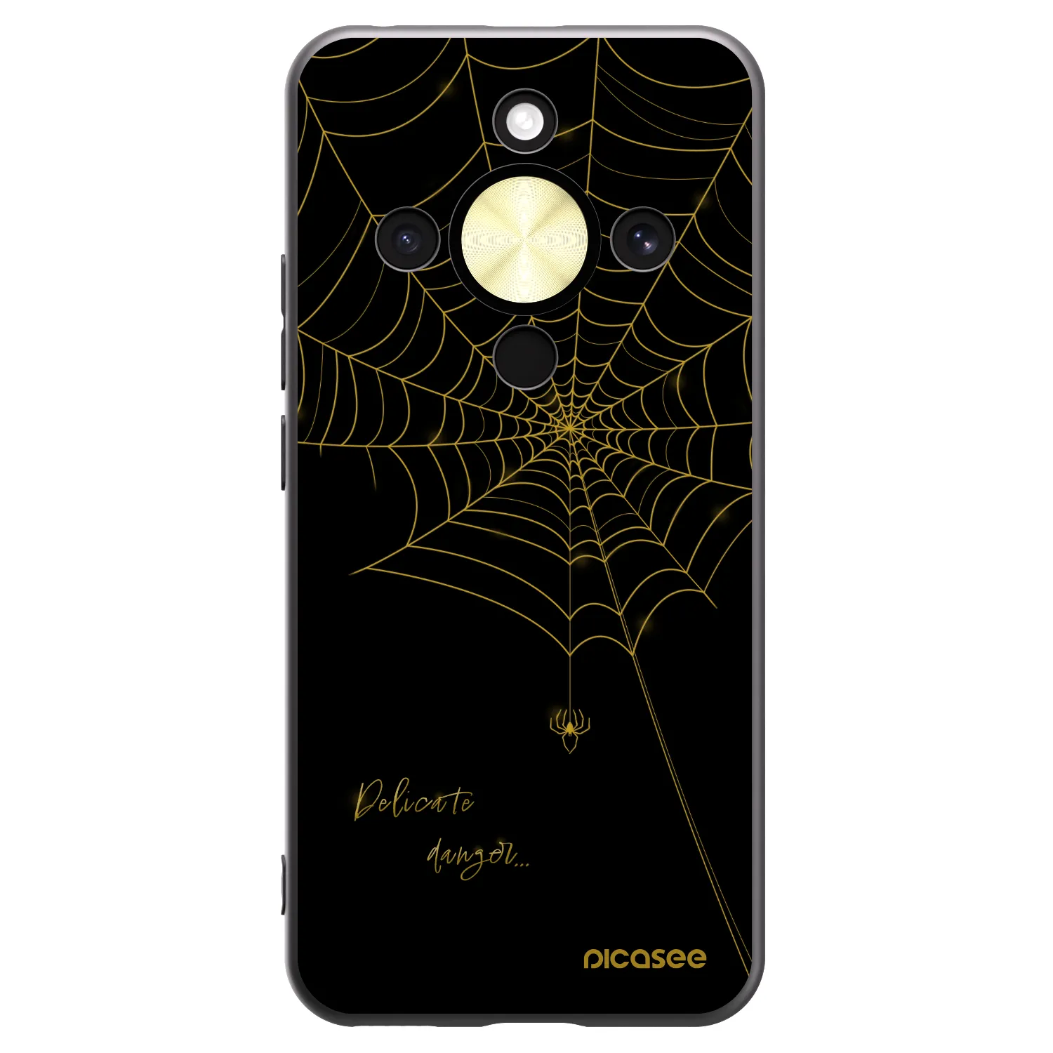 Picasee Honor Magic8 Lite 5G Hülle - Schwarzes Silikon - Delicate danger