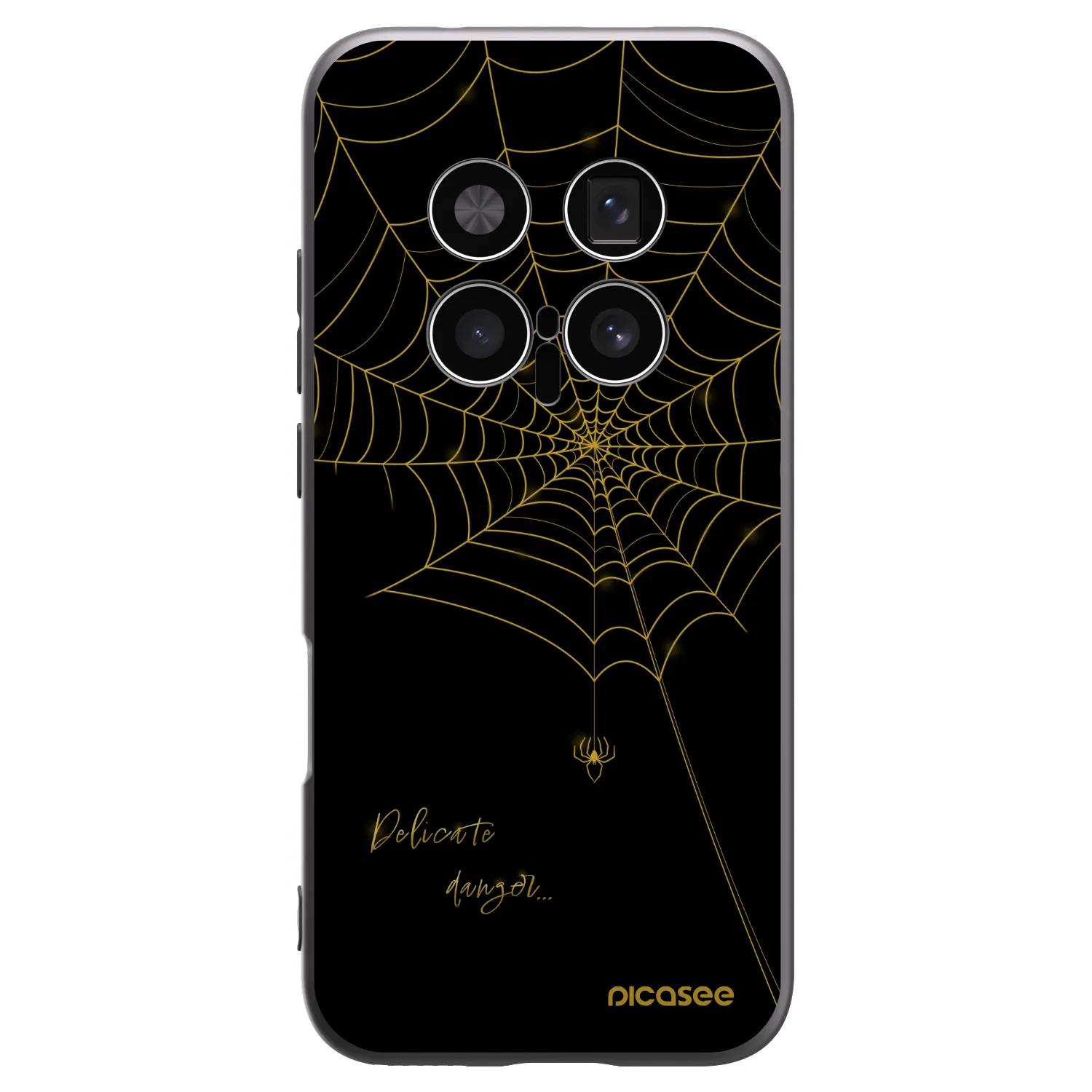 Picasee Honor Magic8 Pro 5G Hülle - Schwarzes Silikon - Delicate danger