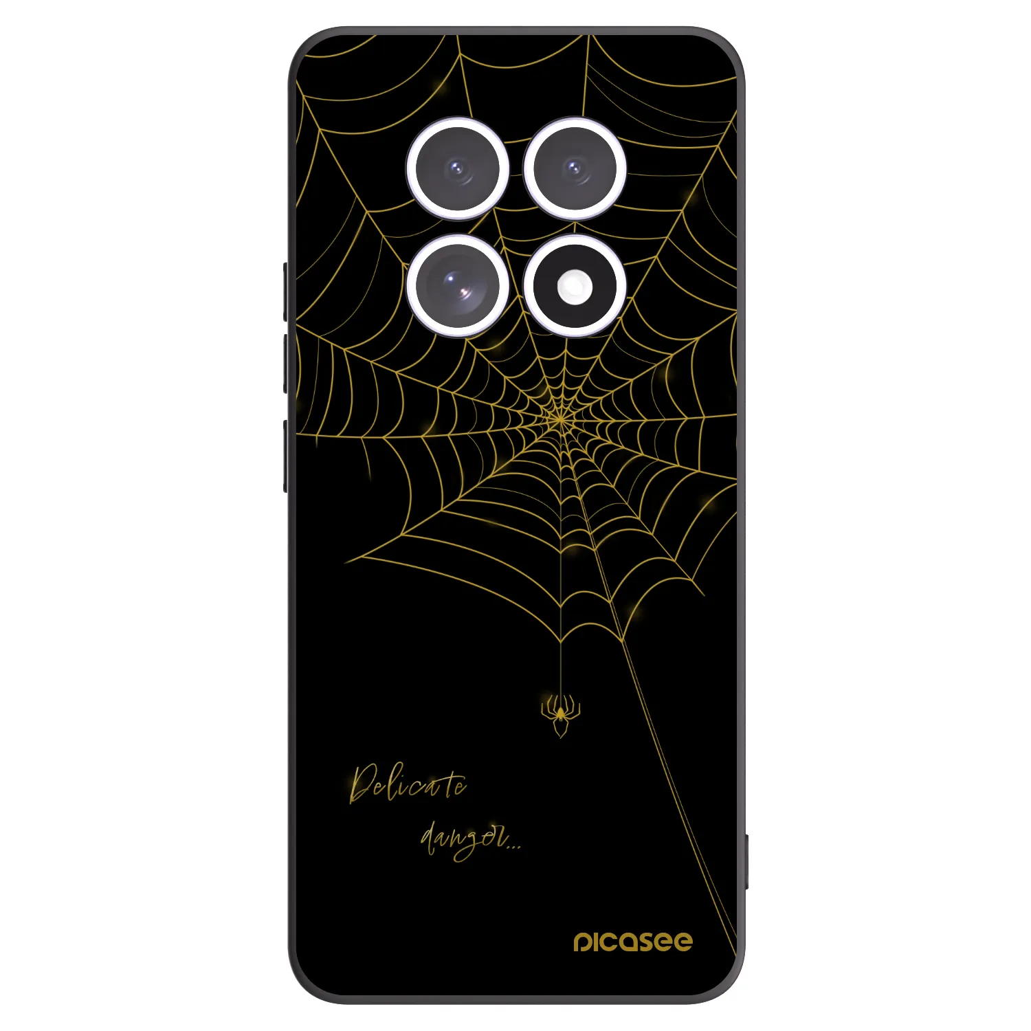 Picasee Xiaomi Redmi Note 15 5G Hülle - Schwarzes Silikon - Delicate danger