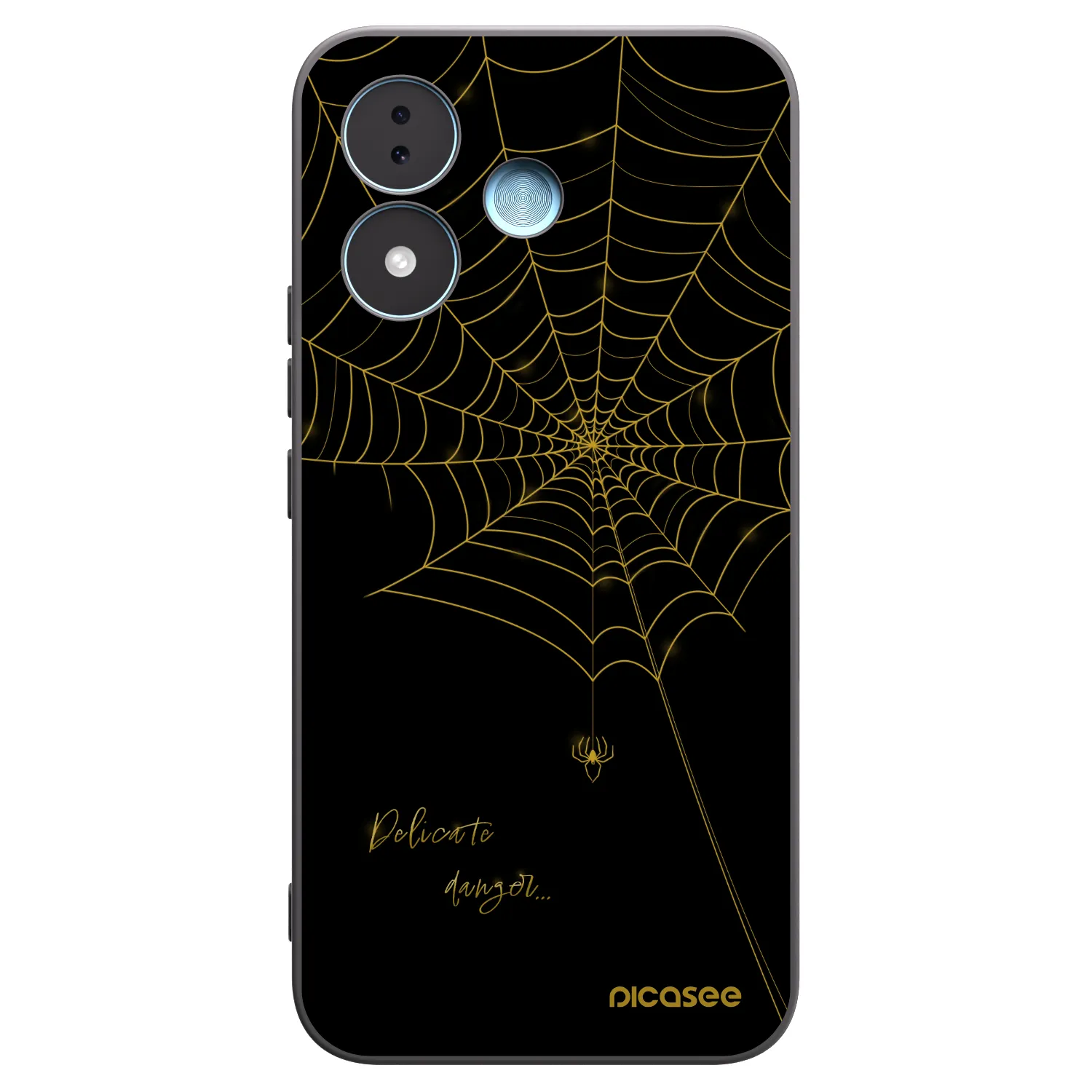Picasee Xiaomi Redmi Note 17 5G Hülle - Schwarzes Silikon - Delicate danger