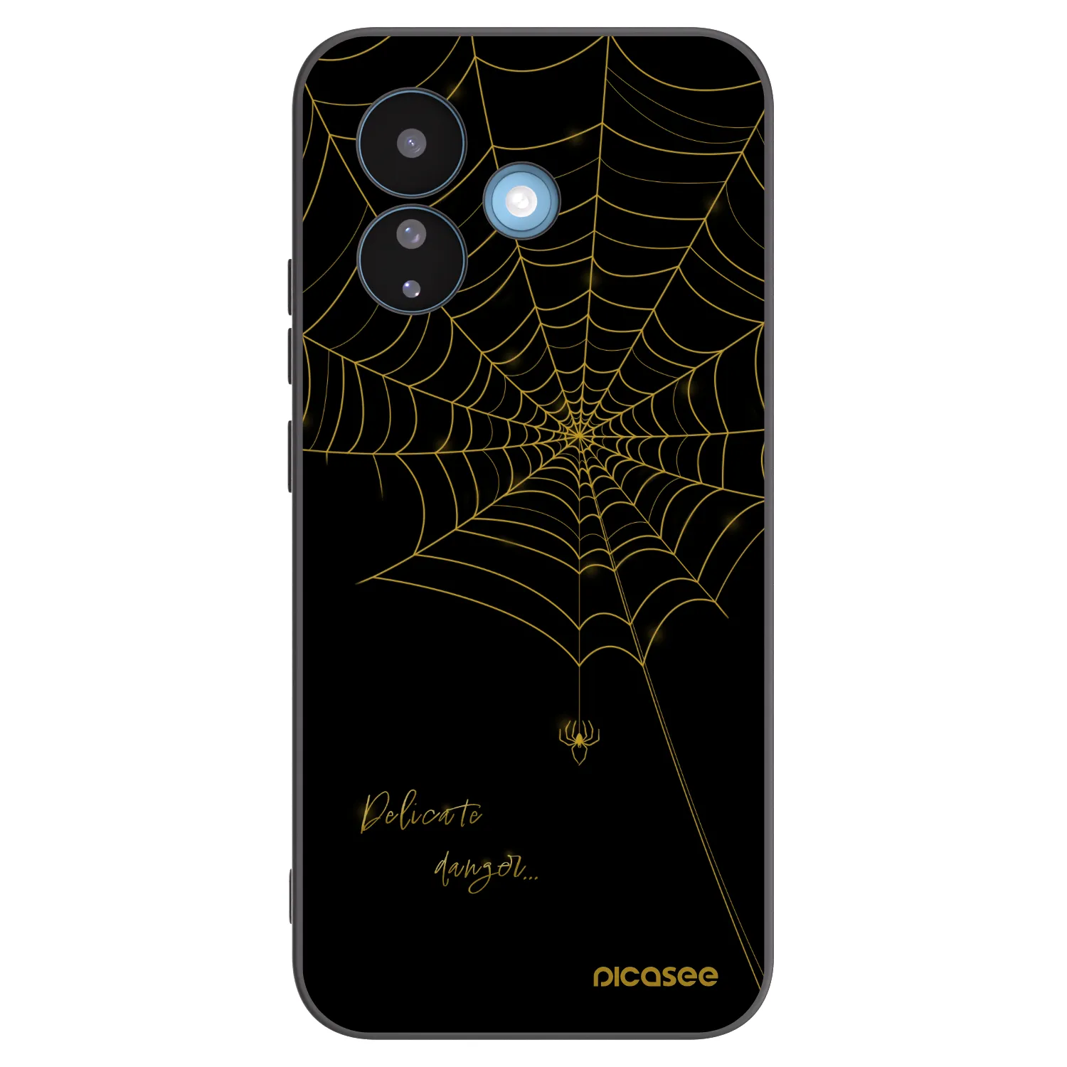 Picasee Xiaomi Redmi Note 17 Pro 5G Hülle - Schwarzes Silikon - Delicate danger