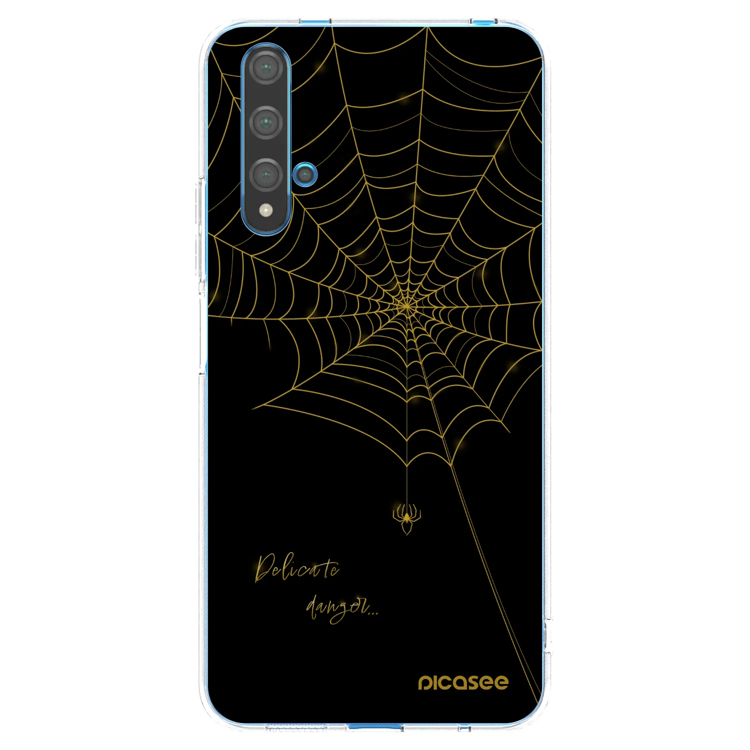 Picasee Huawei Nova 5T Hülle - Transparentes Silikon - Delicate danger