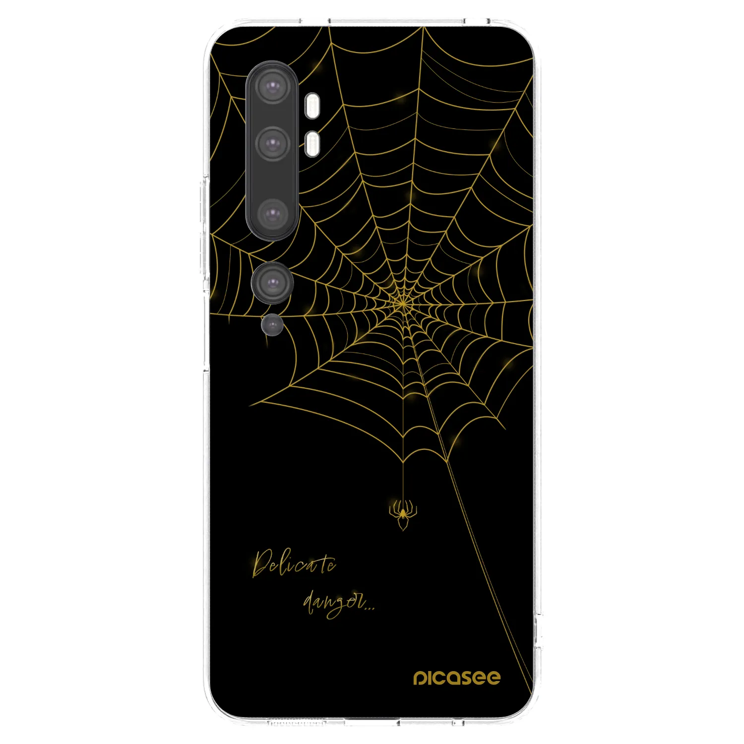 Picasee Xiaomi Mi Note 10 (Pro) Hülle - Transparentes Silikon - Delicate danger