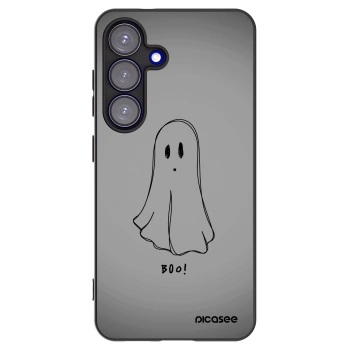 Picasee Samsung Galaxy S25 5G Hülle - Schwarzes Silikon - Ghost