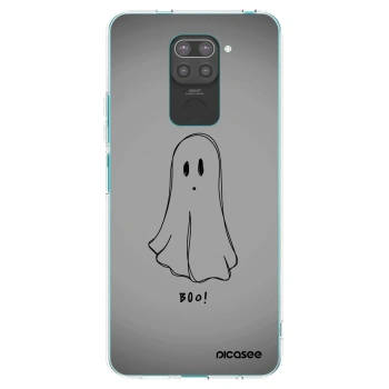 Picasee Xiaomi Redmi Note 9 Hülle - Schwarzes Silikon - Ghost