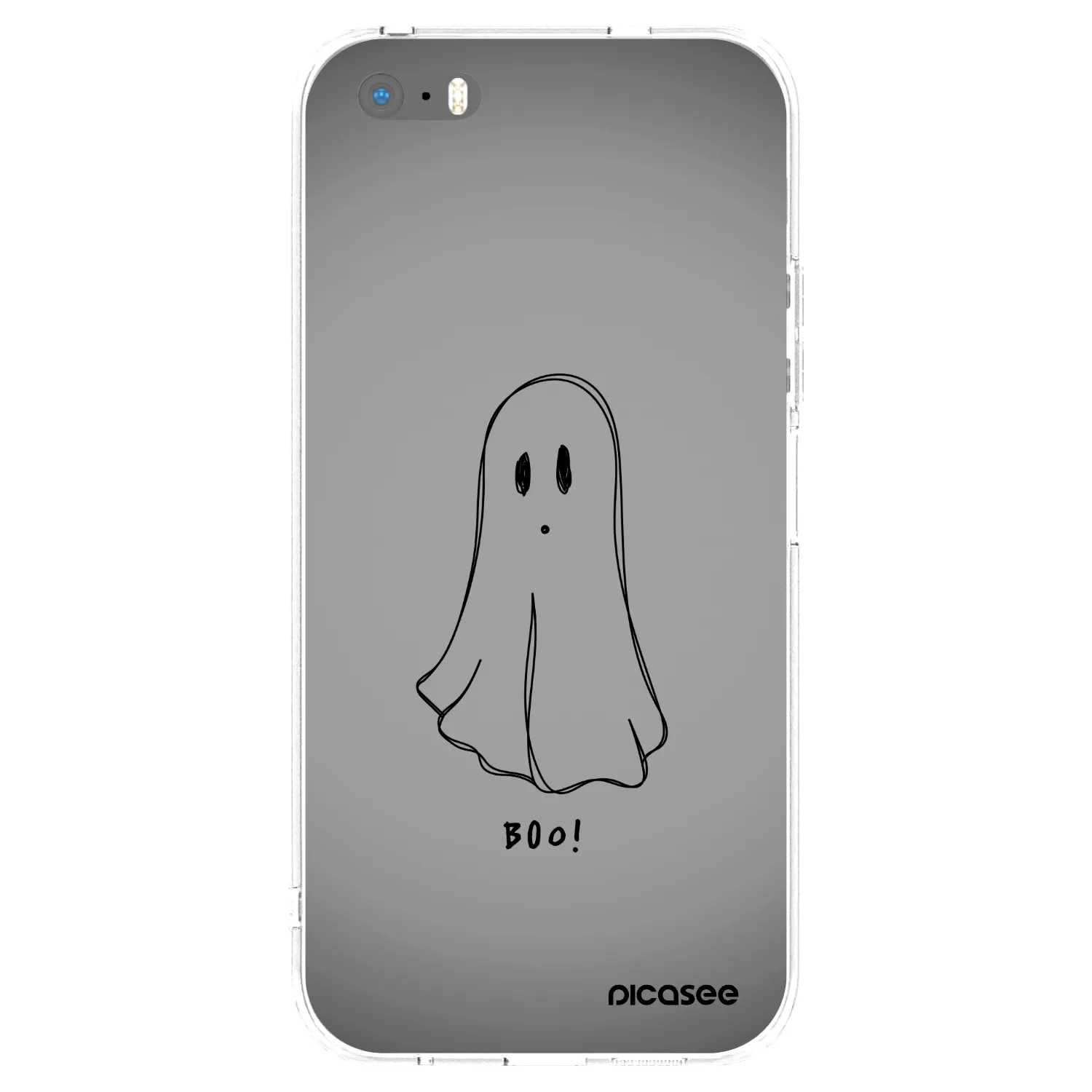 Picasee Apple iPhone 5/5S/SE Hülle - Transparentes Silikon - Ghost