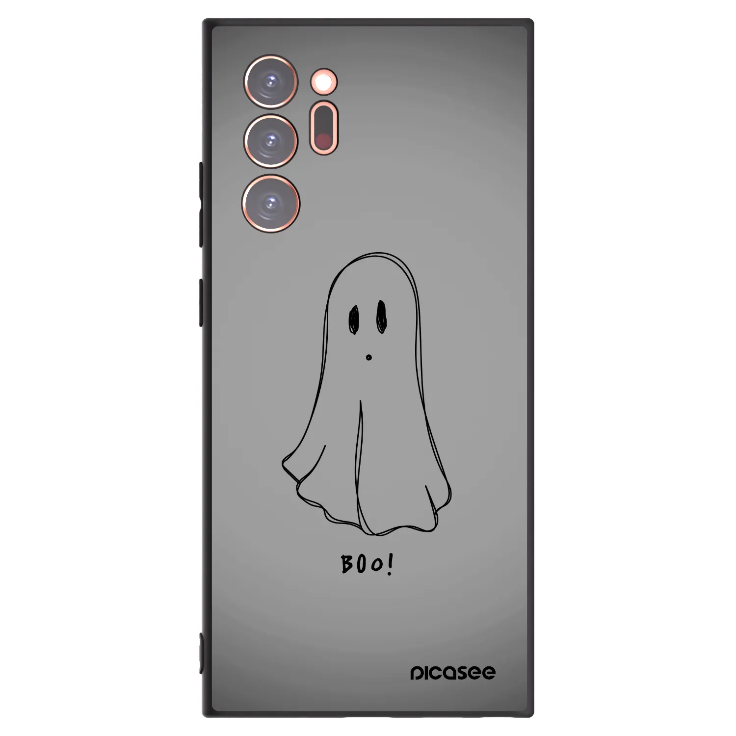 Picasee Samsung Galaxy Note 20 Ultra Hülle - Schwarzes Silikon - Ghost