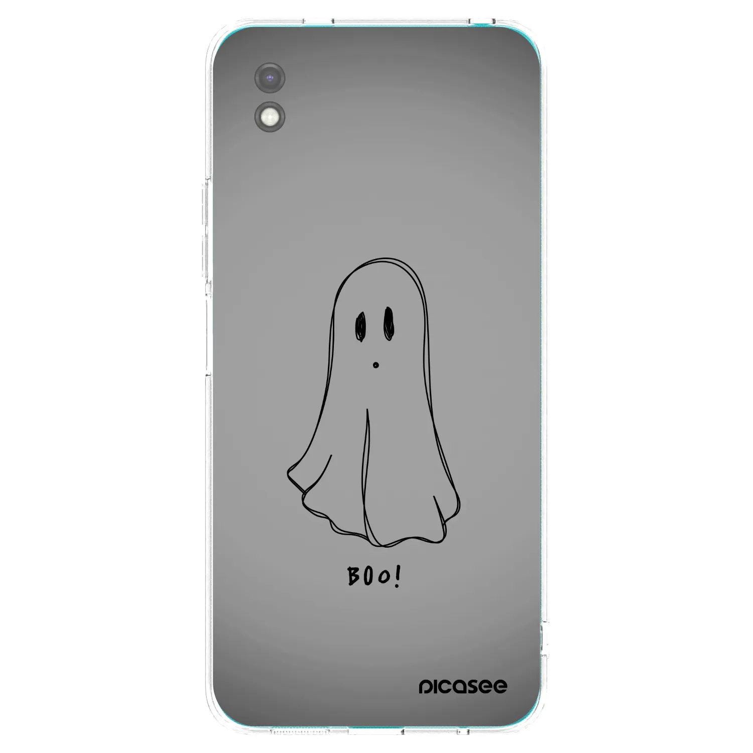 Picasee Xiaomi Redmi 9A Hülle - Schwarzes Silikon - Ghost
