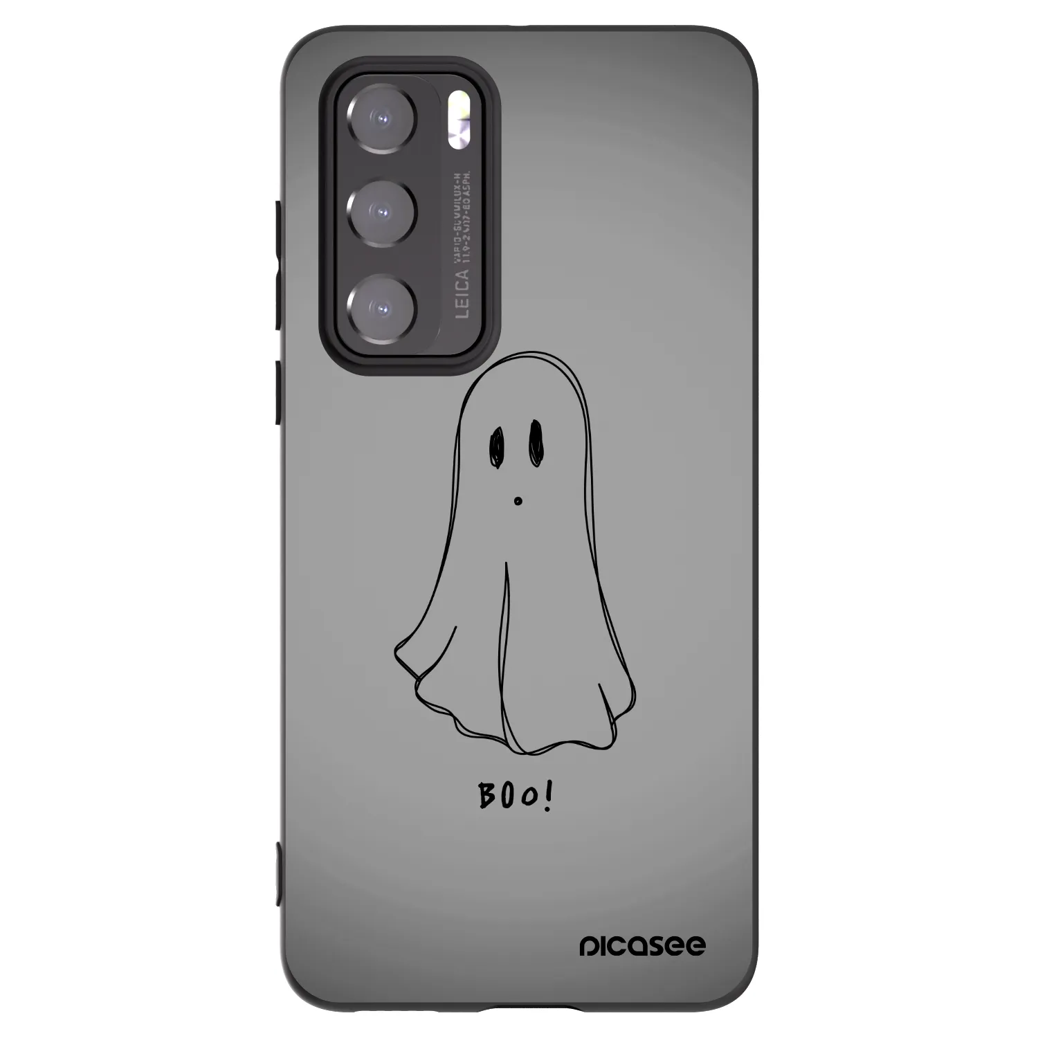 Picasee Huawei P40 Hülle - Schwarzes Silikon - Ghost