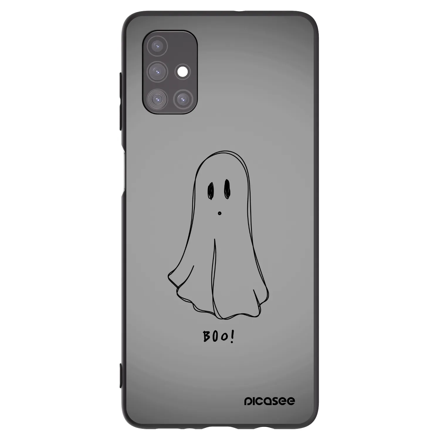 Picasee Samsung Galaxy M51 M515F Hülle - Schwarzes Silikon - Ghost