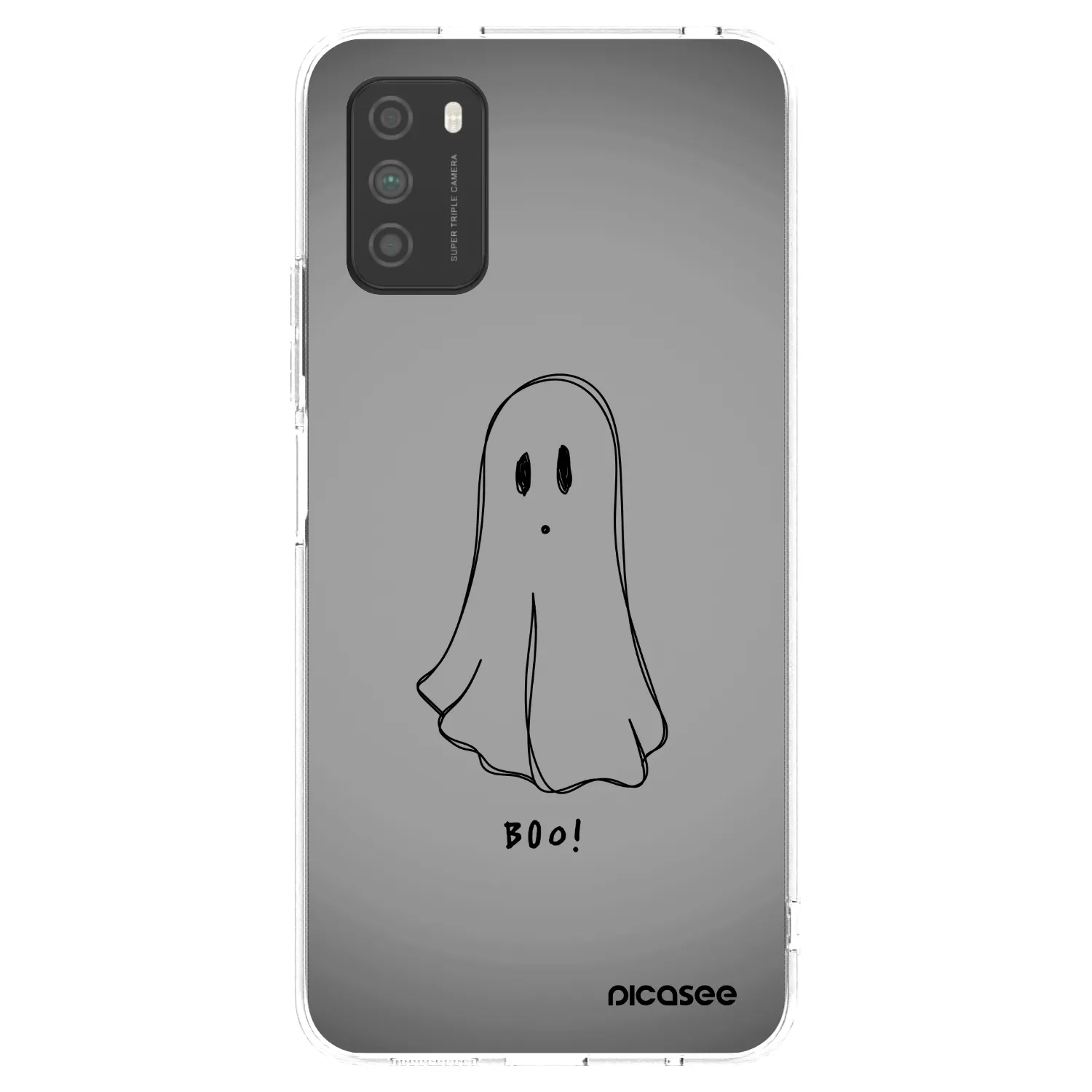 Picasee Xiaomi Poco M3 Hülle - Transparentes Silikon - Ghost