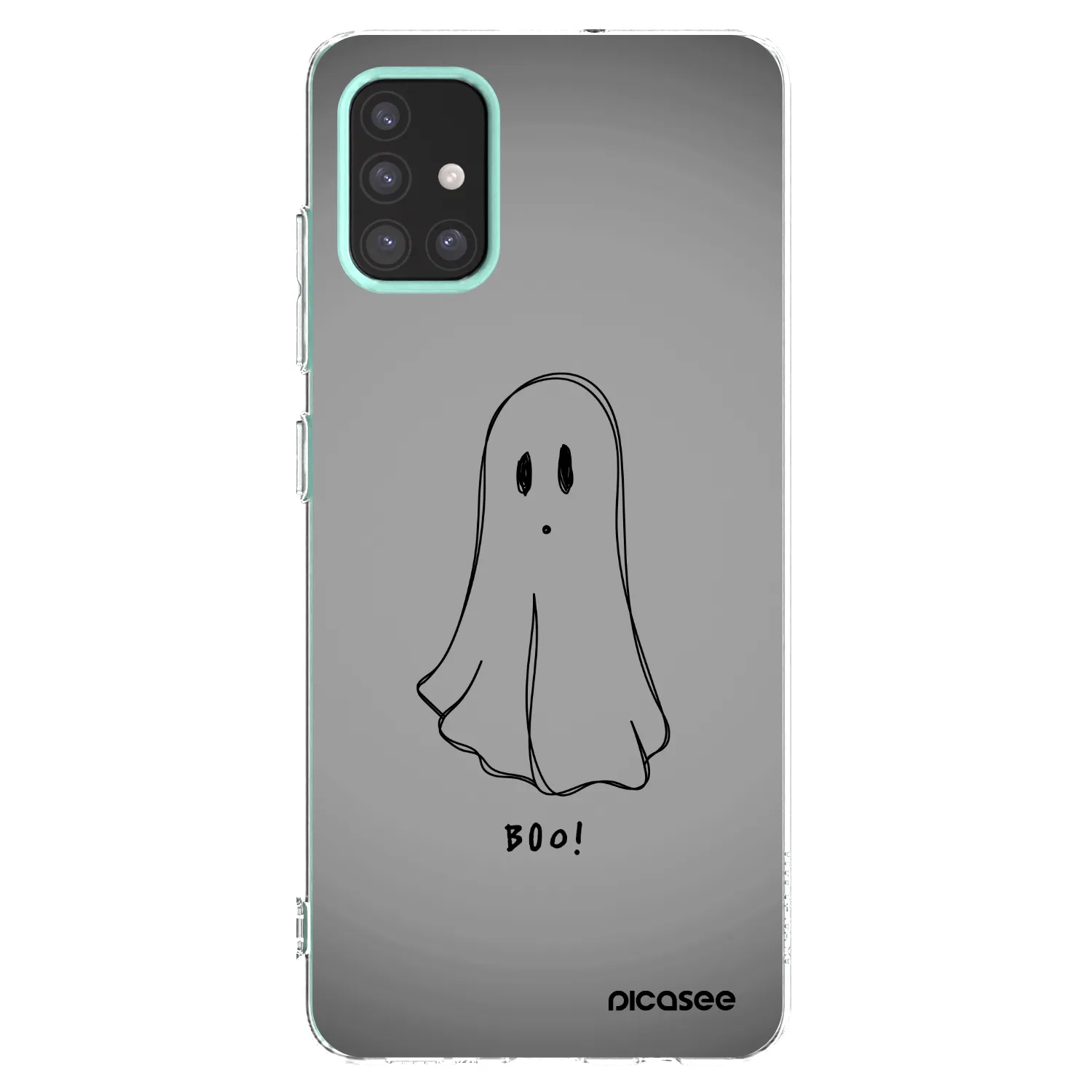 Picasee Samsung Galaxy M31s Hülle - Transparentes Silikon - Ghost