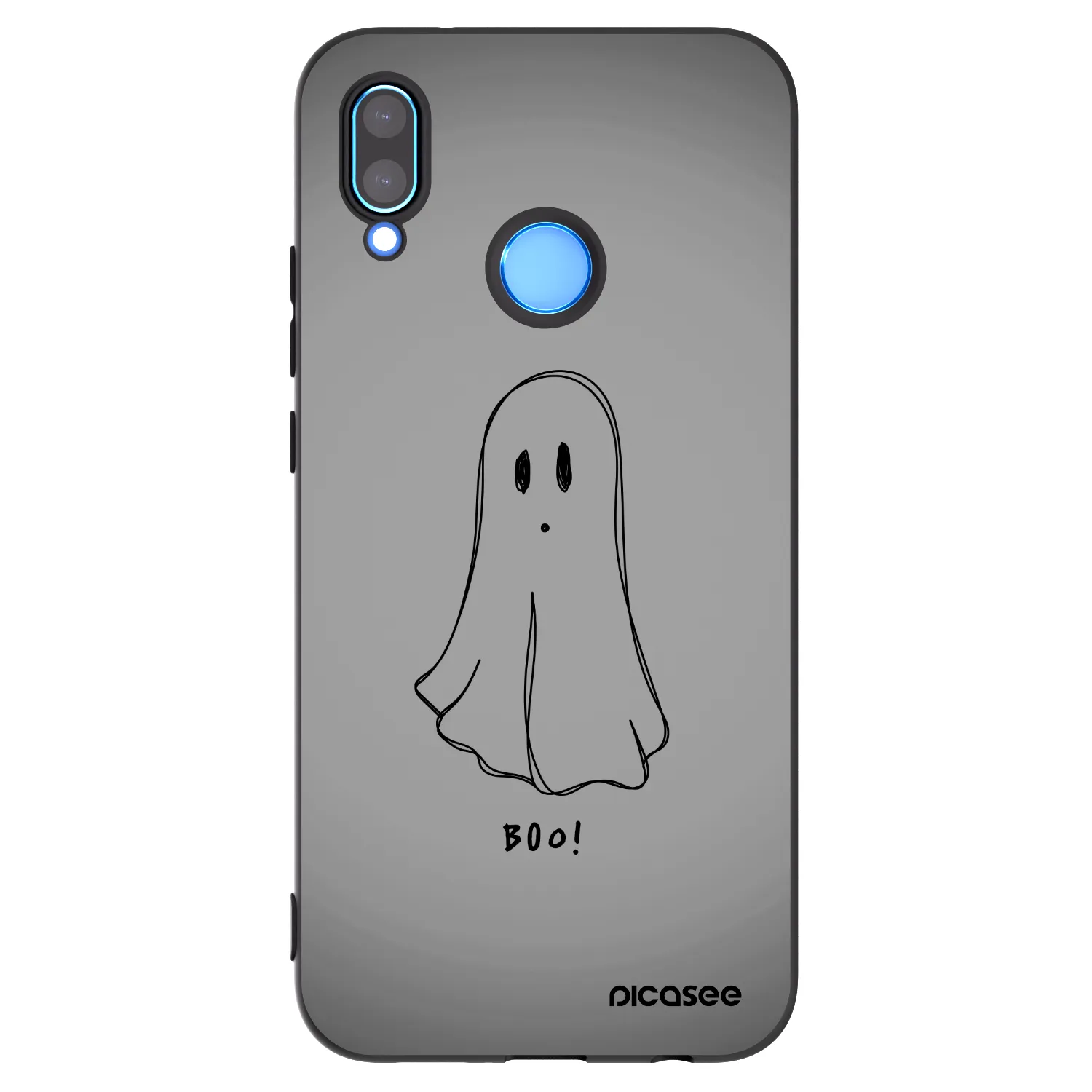 Picasee Huawei P20 Lite Hülle - Schwarzes Silikon - Ghost