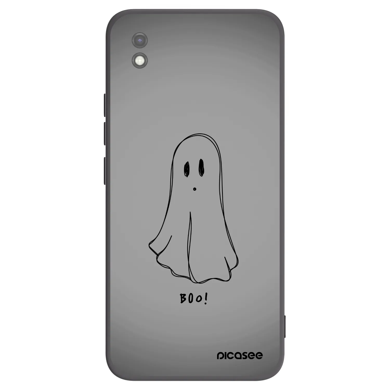 Picasee Xiaomi Redmi 9AT Hülle - Schwarzes Silikon - Ghost