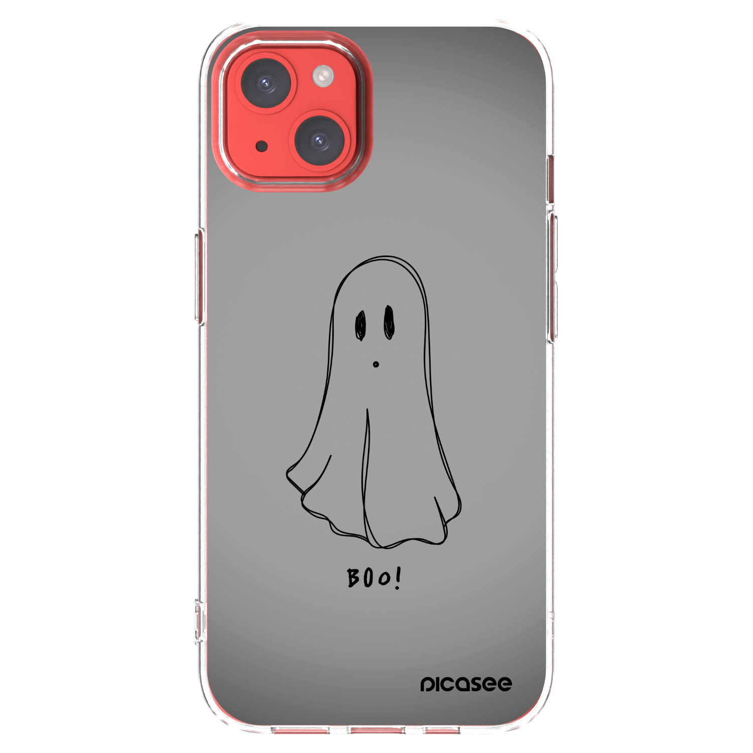 Picasee Apple iPhone 13 Hülle - Transparentes Silikon - Ghost