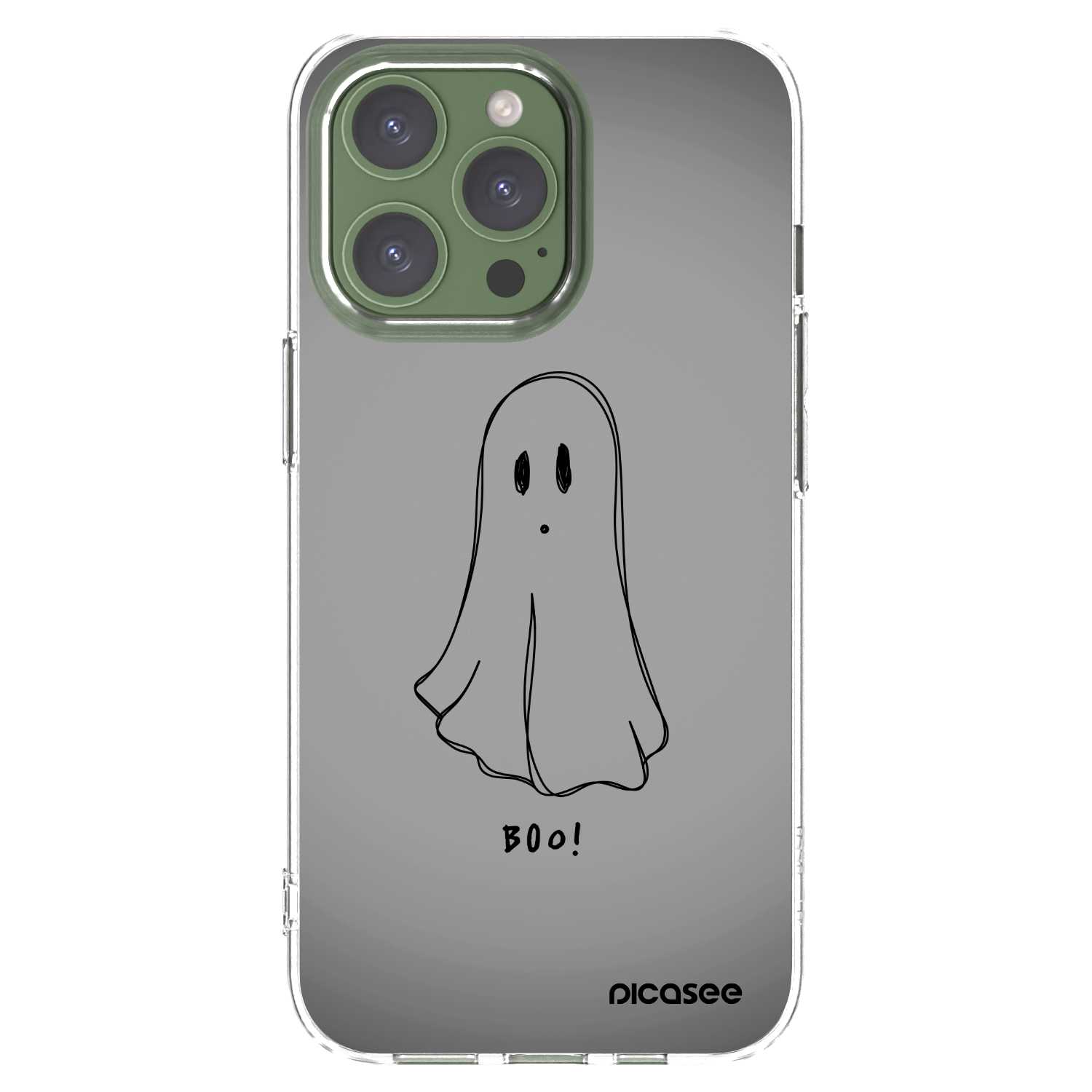 Picasee Apple iPhone 13 Pro Hülle - Transparentes Silikon - Ghost