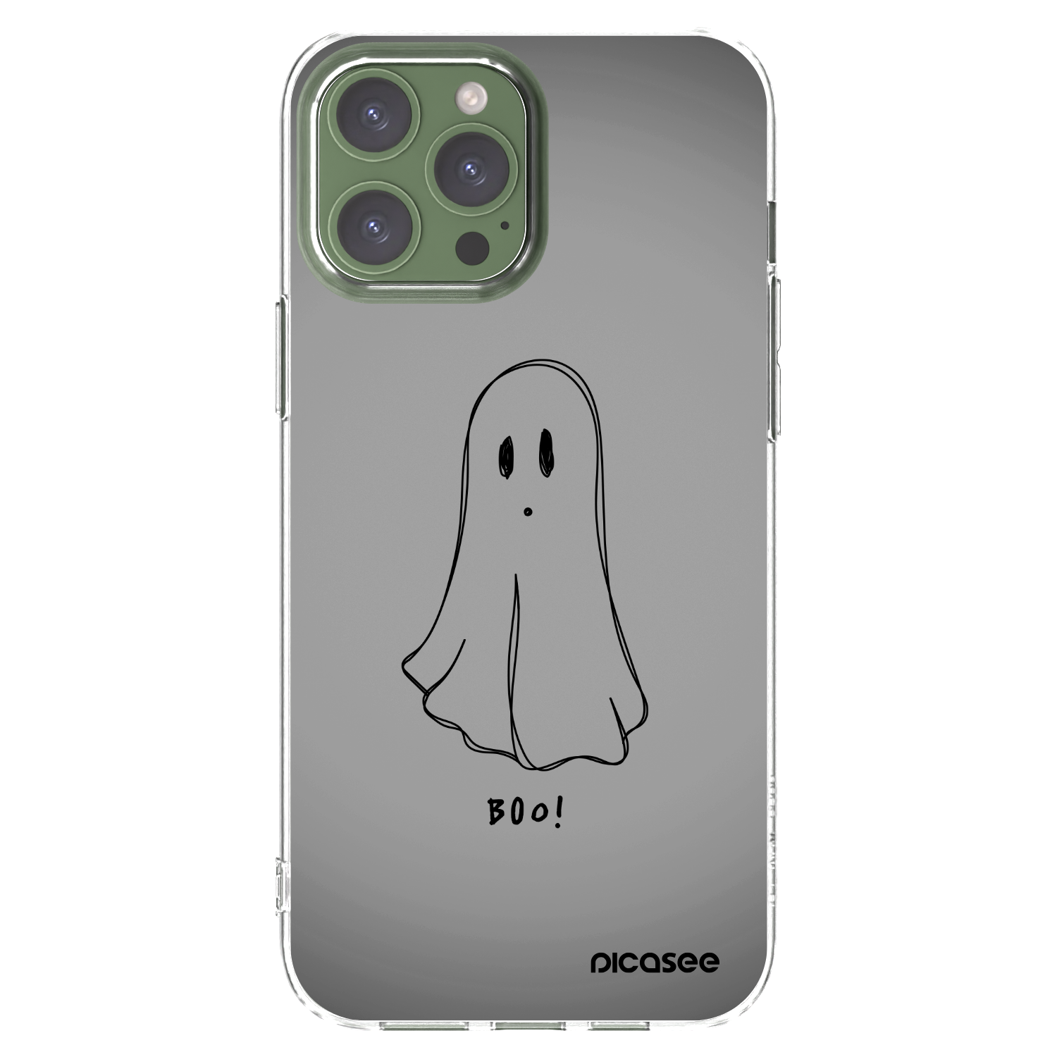 Picasee Apple iPhone 13 Pro Max Hülle - Transparentes Silikon - Ghost