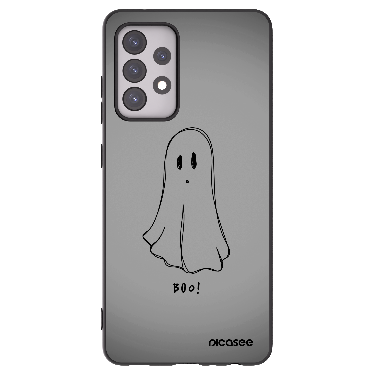 Picasee Samsung Galaxy A52s 5G A528B Hülle - Schwarzes Silikon - Ghost