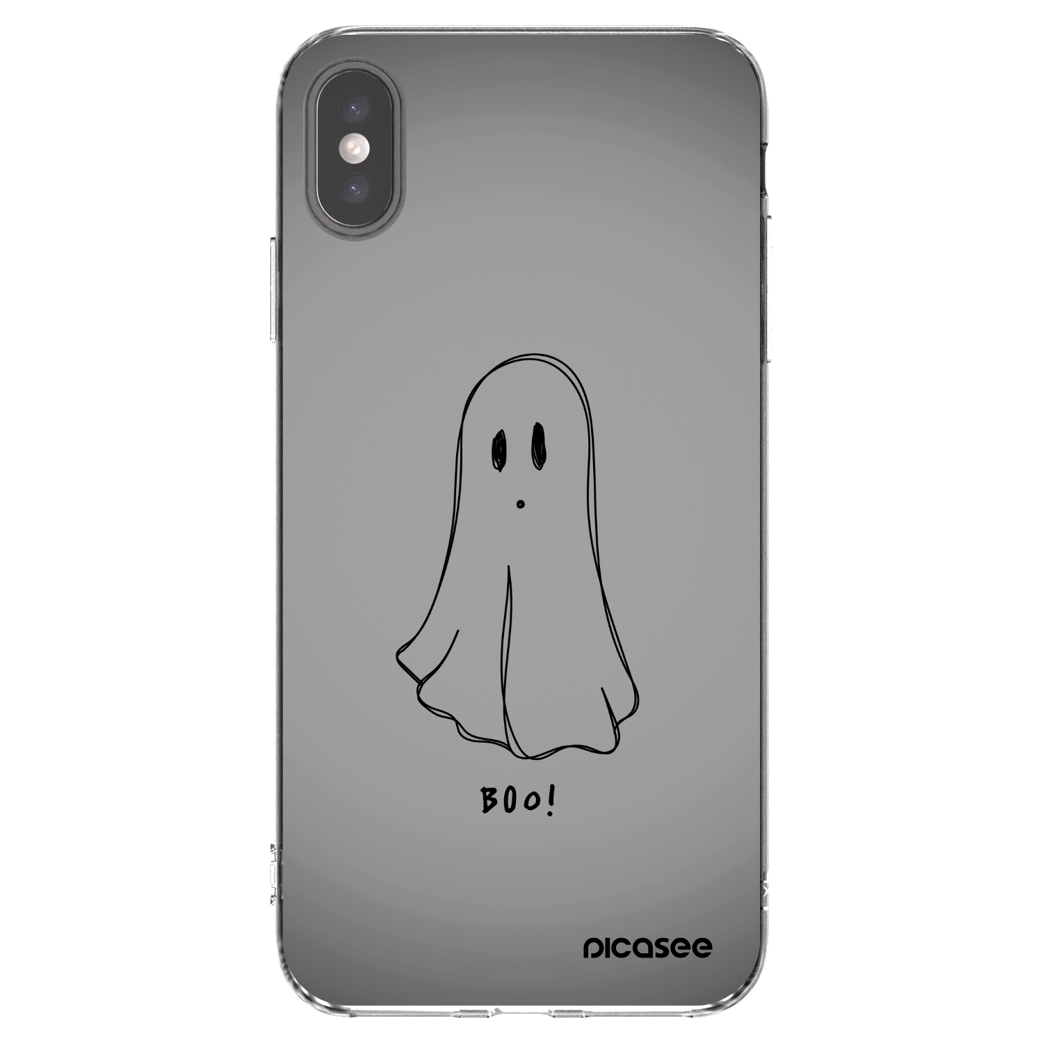 Picasee Apple iPhone XS Max Hülle - Transparentes Silikon - Ghost