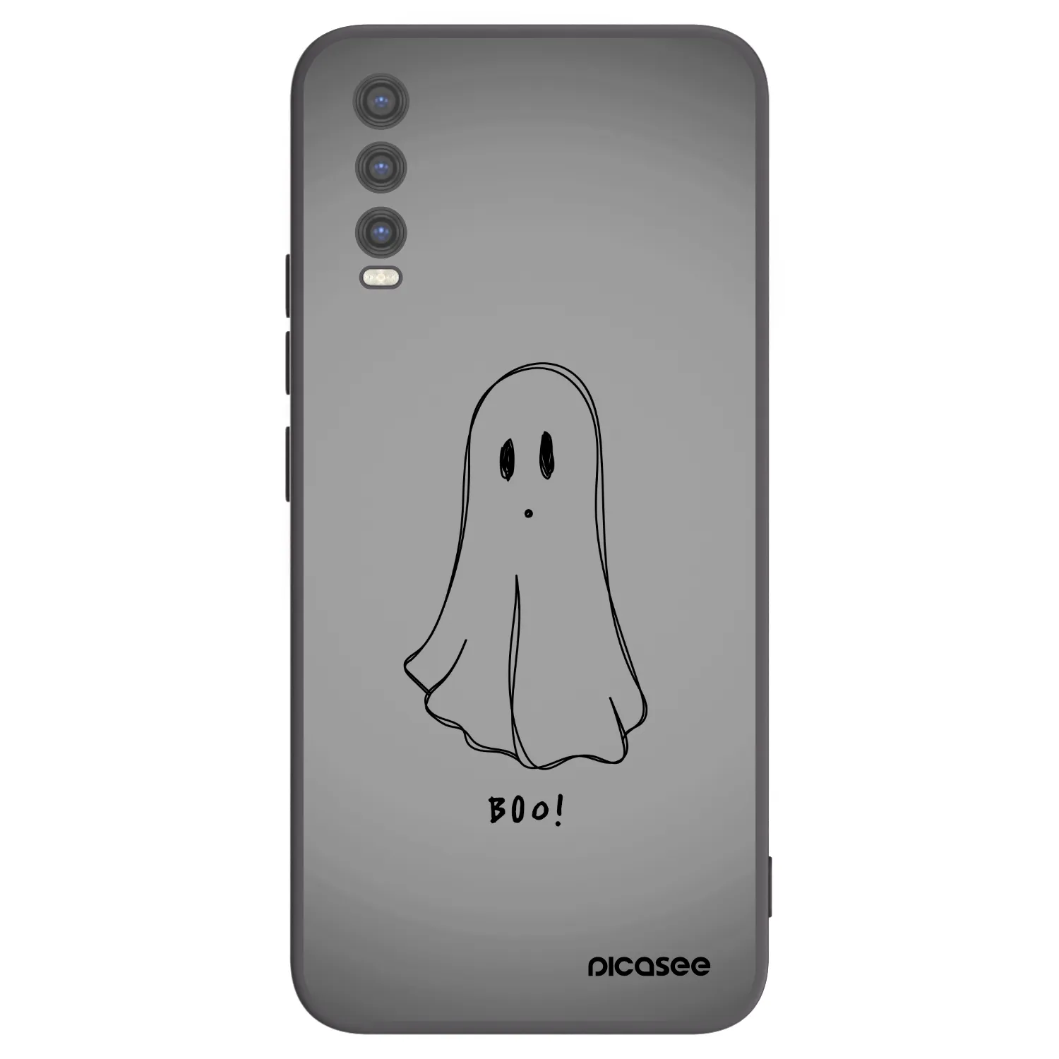 Picasee Vivo Y20s Hülle - Schwarzes Silikon - Ghost