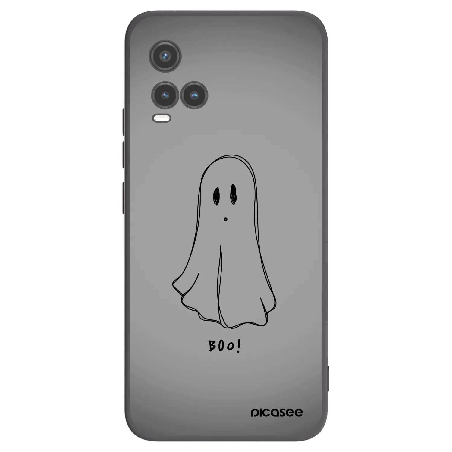 Picasee Vivo Y33s Hülle - Schwarzes Silikon - Ghost