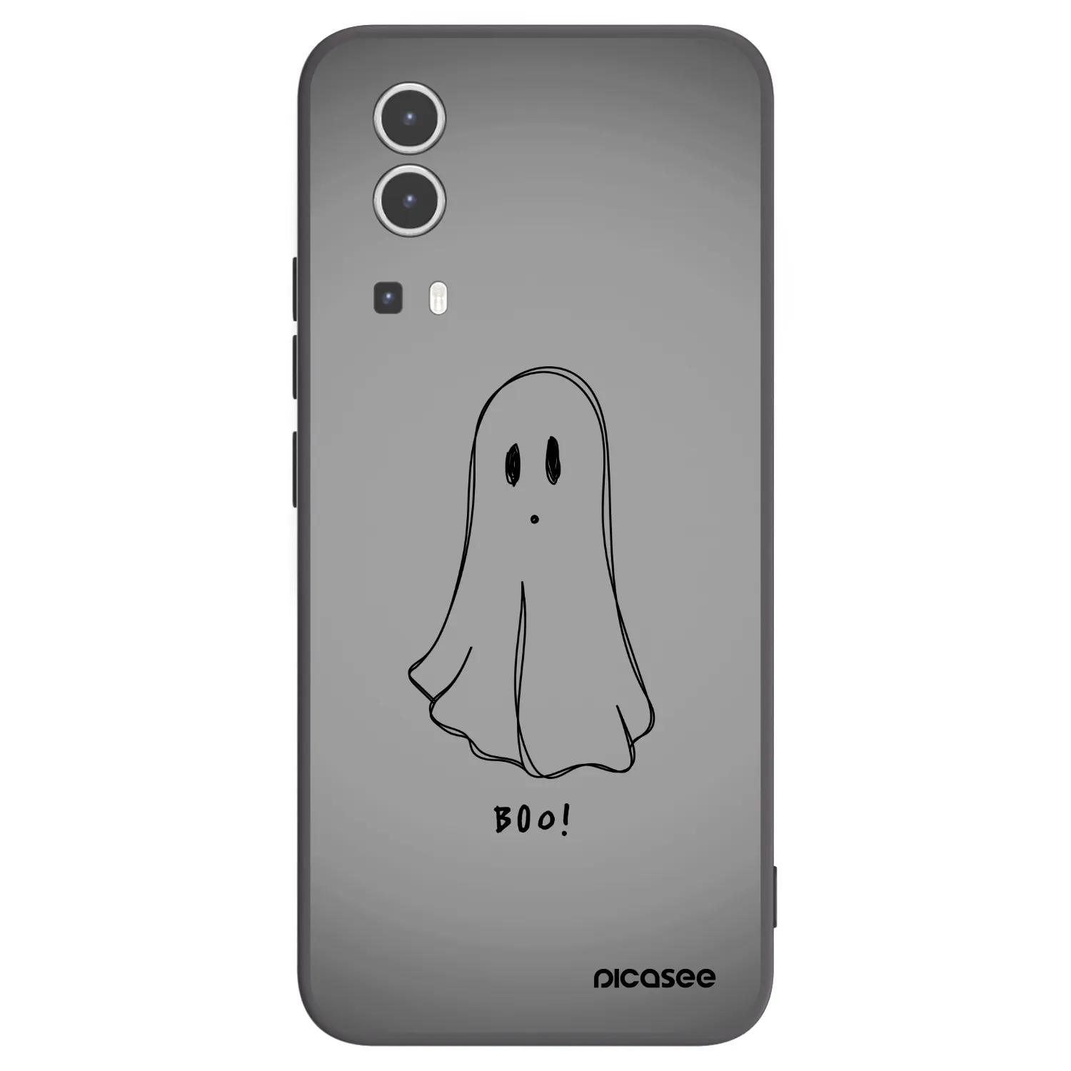 Picasee Vivo Y72 5G Hülle - Schwarzes Silikon - Ghost