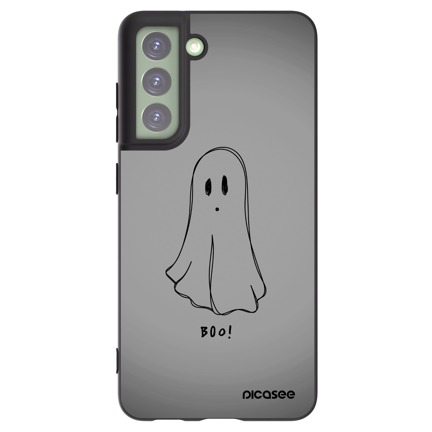 Picasee Samsung Galaxy S21 FE 5G Hülle - Schwarzes Silikon - Ghost
