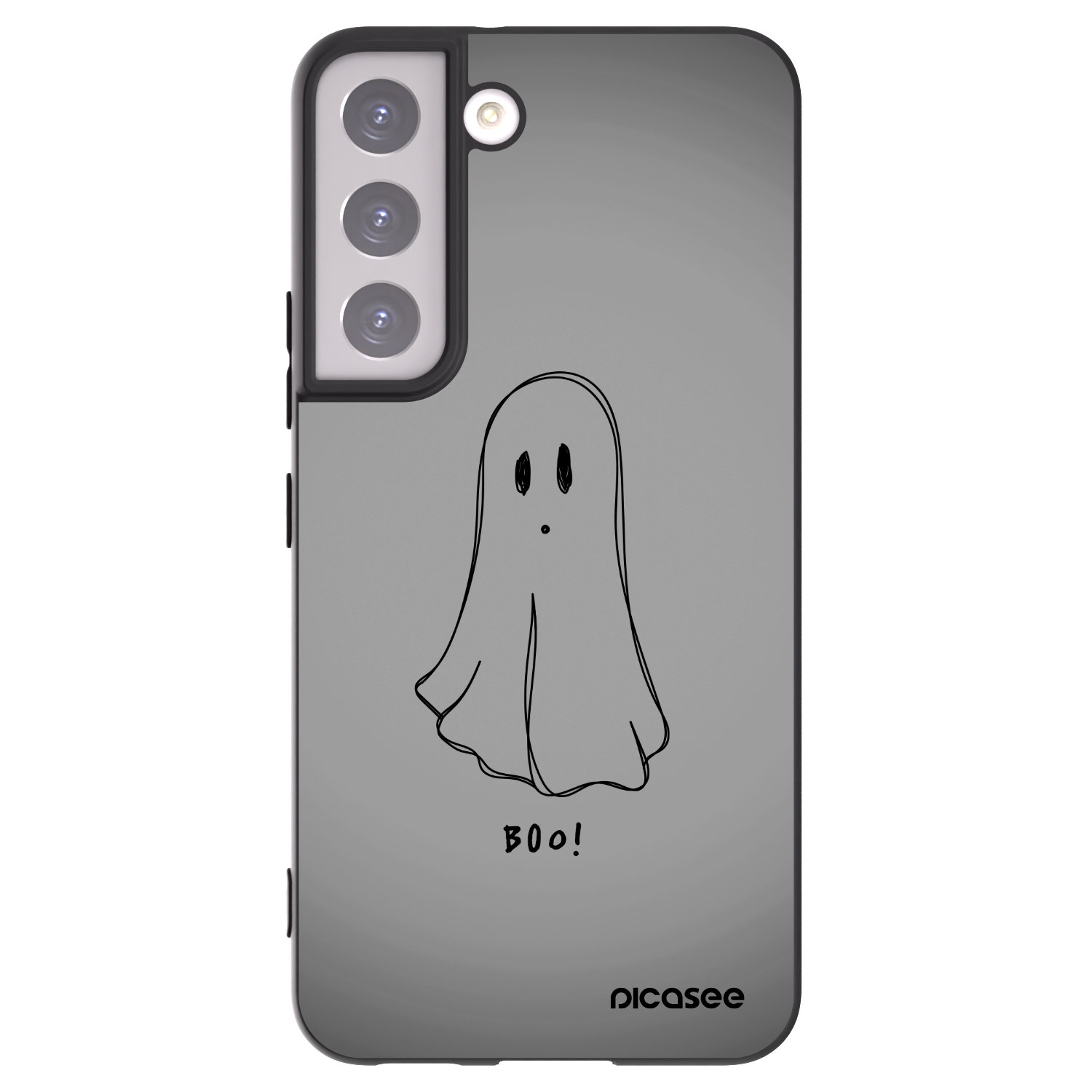 Picasee Samsung Galaxy S22 5G Hülle - Schwarzes Silikon - Ghost
