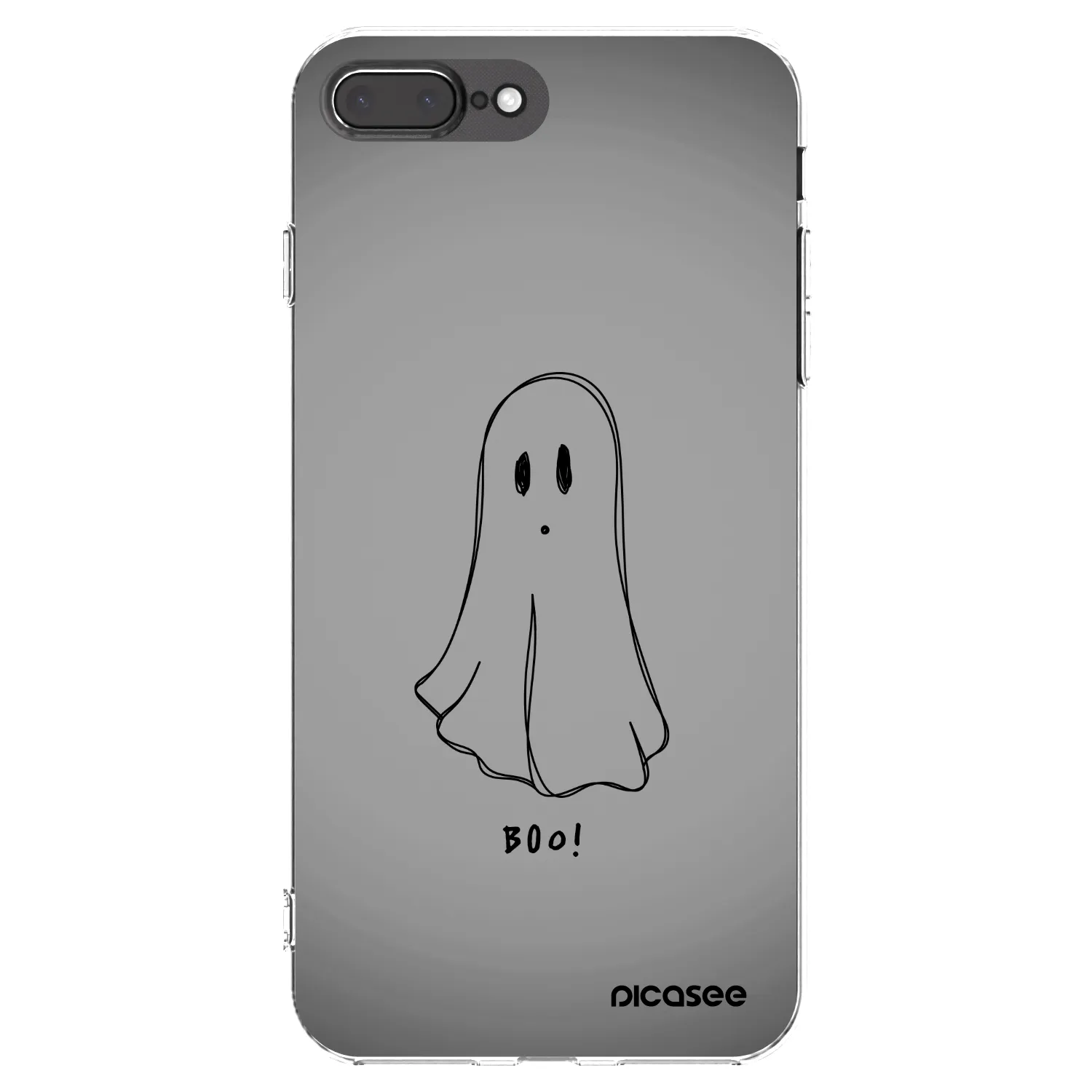 Picasee Apple iPhone 7 Plus Hülle - Transparentes Silikon - Ghost