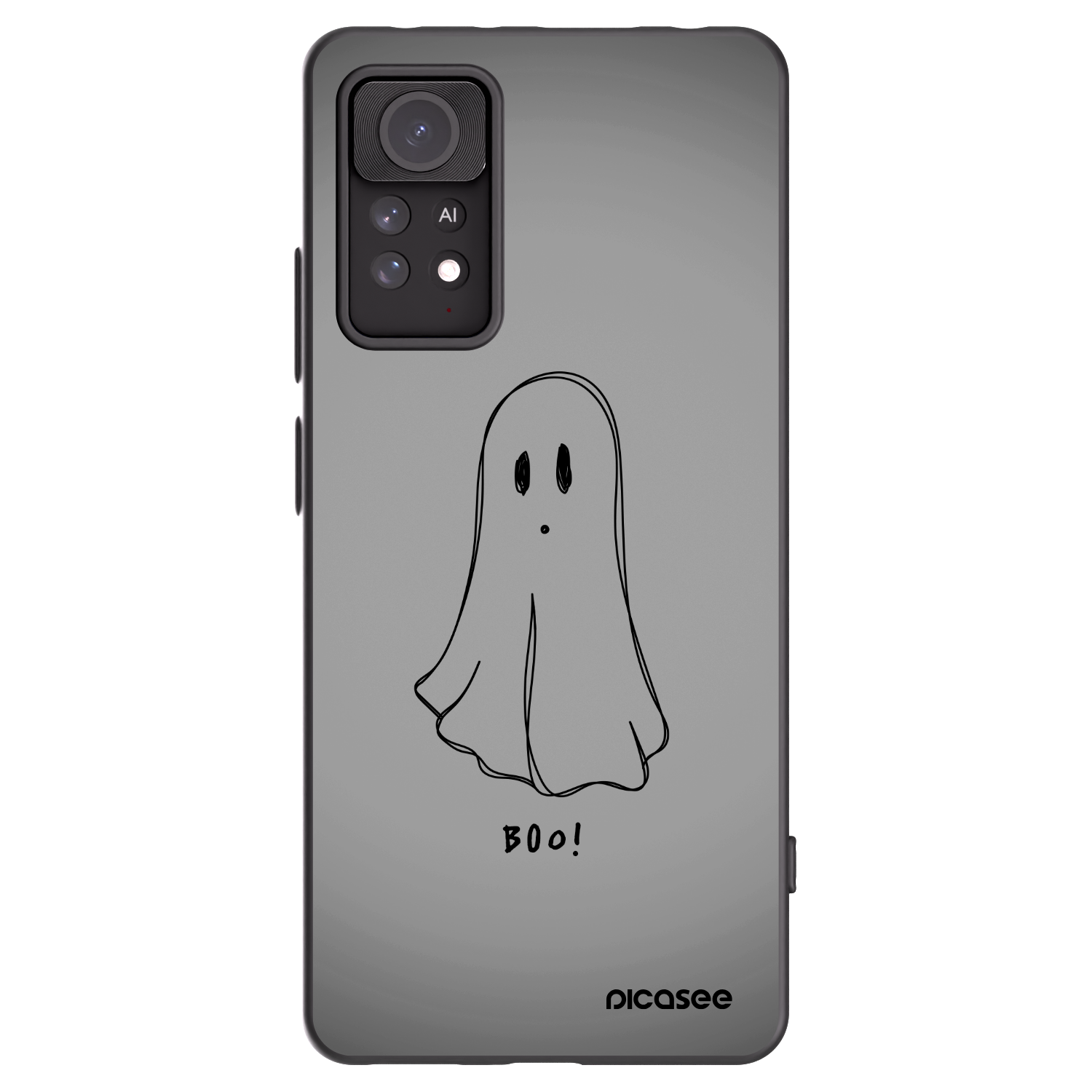 Picasee Xiaomi Redmi Note 11 Pro Hülle - Schwarzes Silikon - Ghost